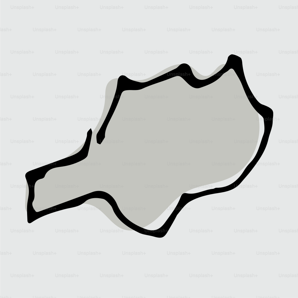 A hand-drawn shape with a black outline.