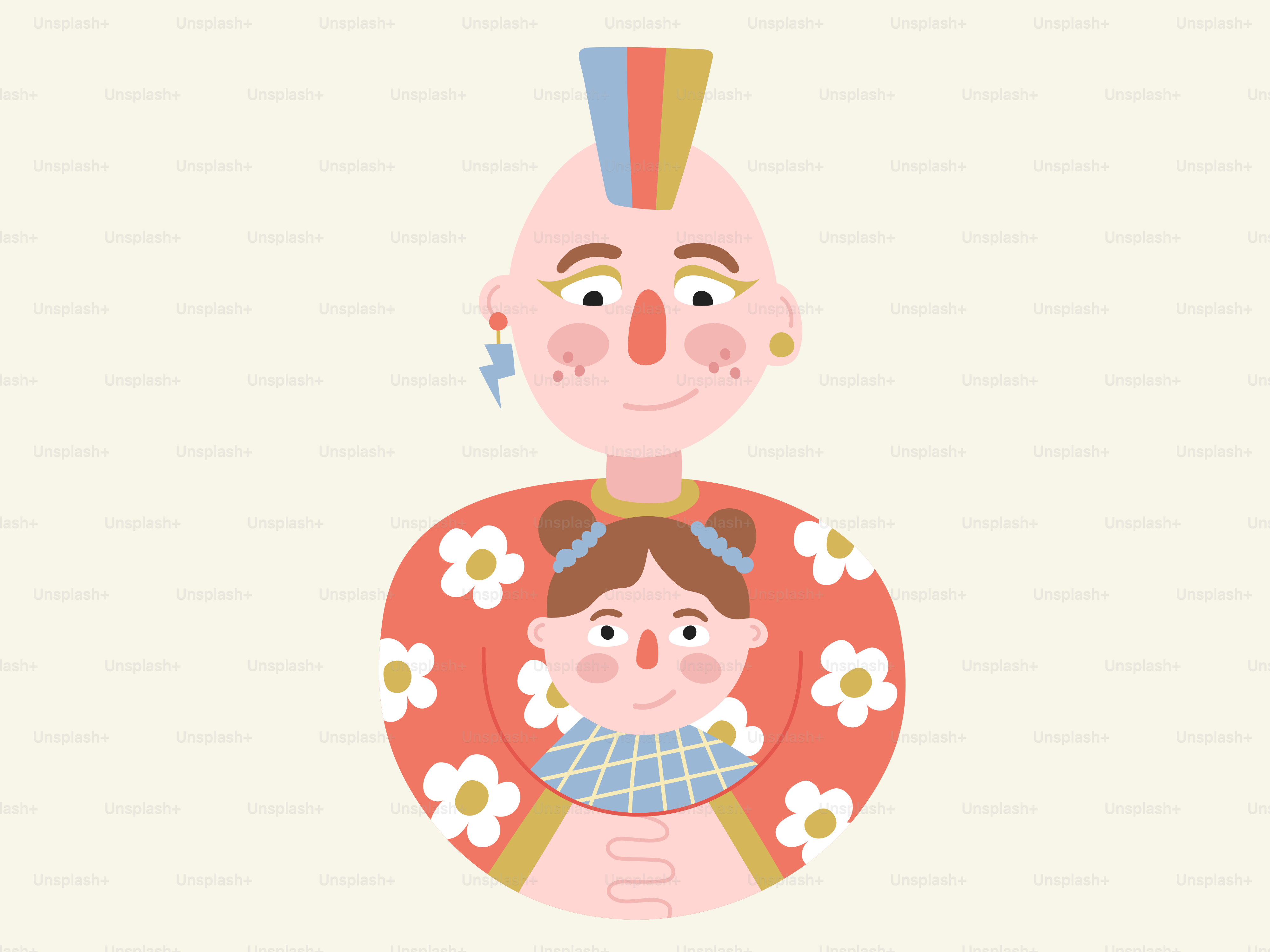 A parent and child embrace affectionately.