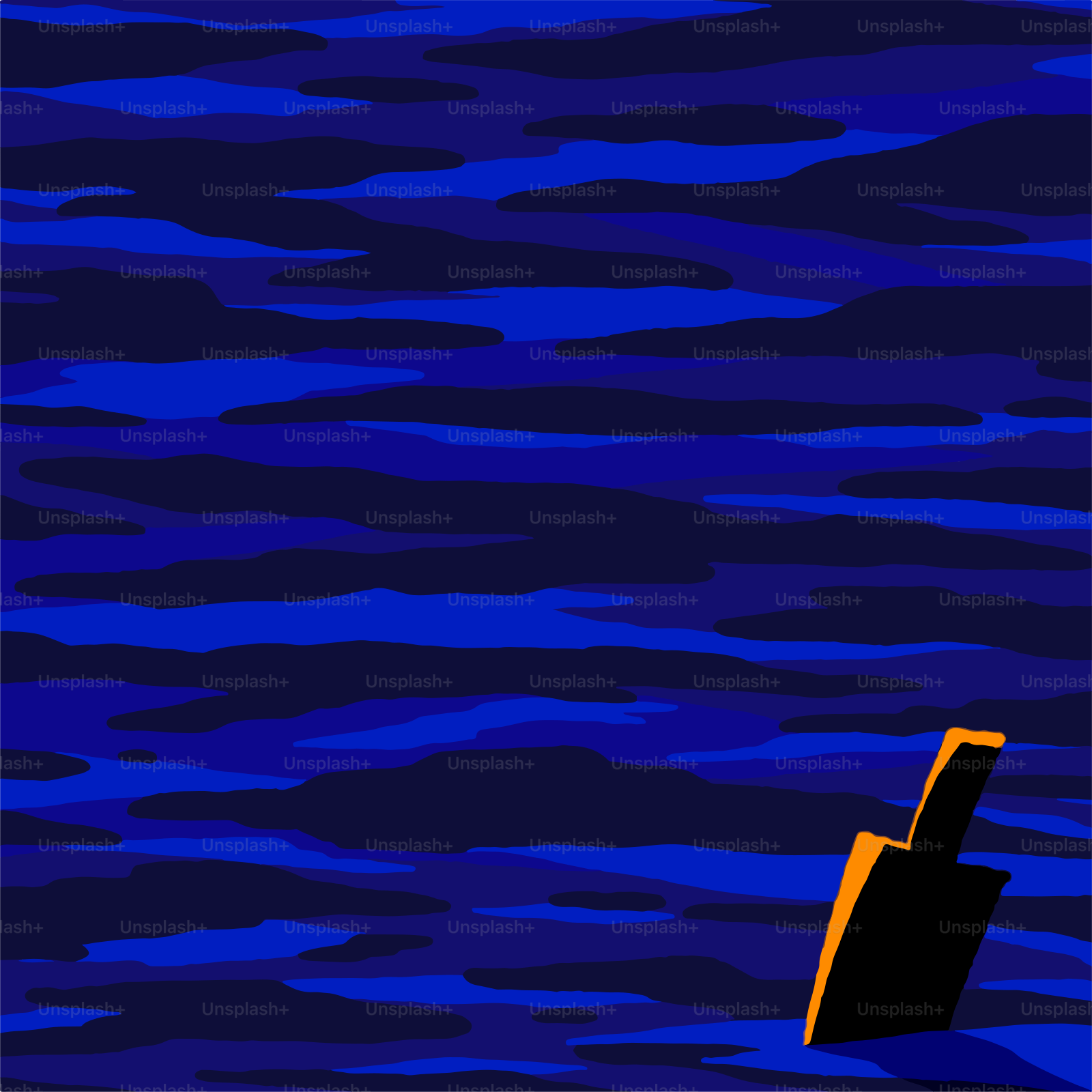 Dark blue background with a bolt.