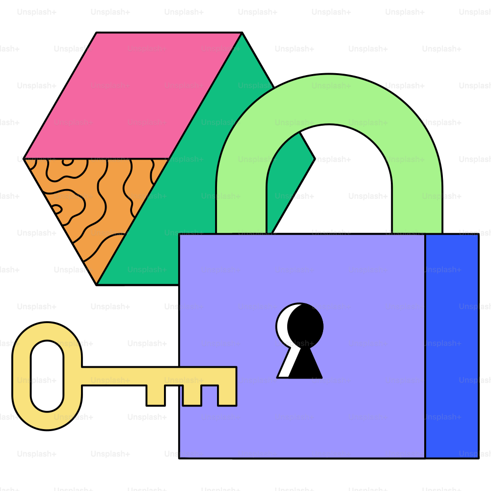 Die Sicherheit ist mit Schloss und Schlüssel geschützt.