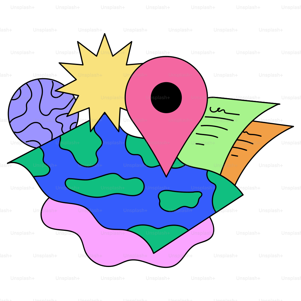 Das Bild zeigt einen Standortpin auf einer Karte.