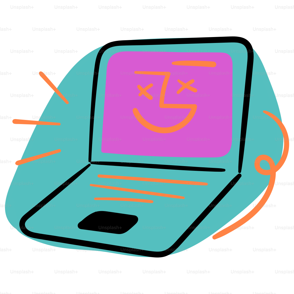 Laptop screen shows a funny face. vector – Technology Image on Unsplash