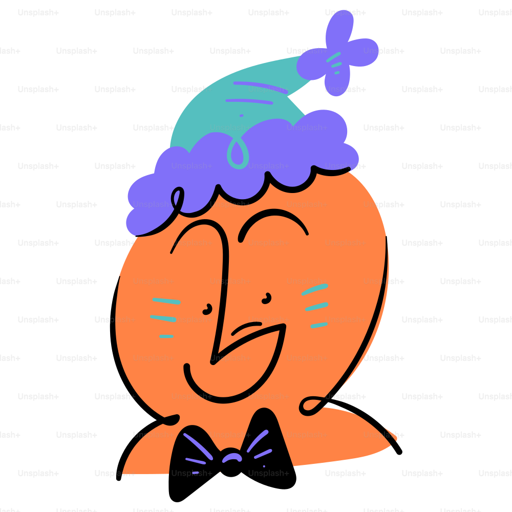 Una persona alegre con un sombrero festivo.