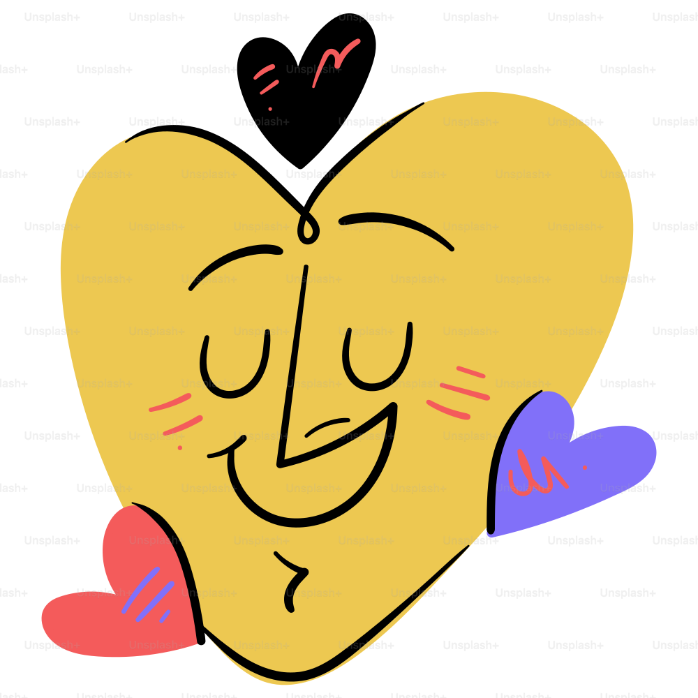 A happy heart embraces love.