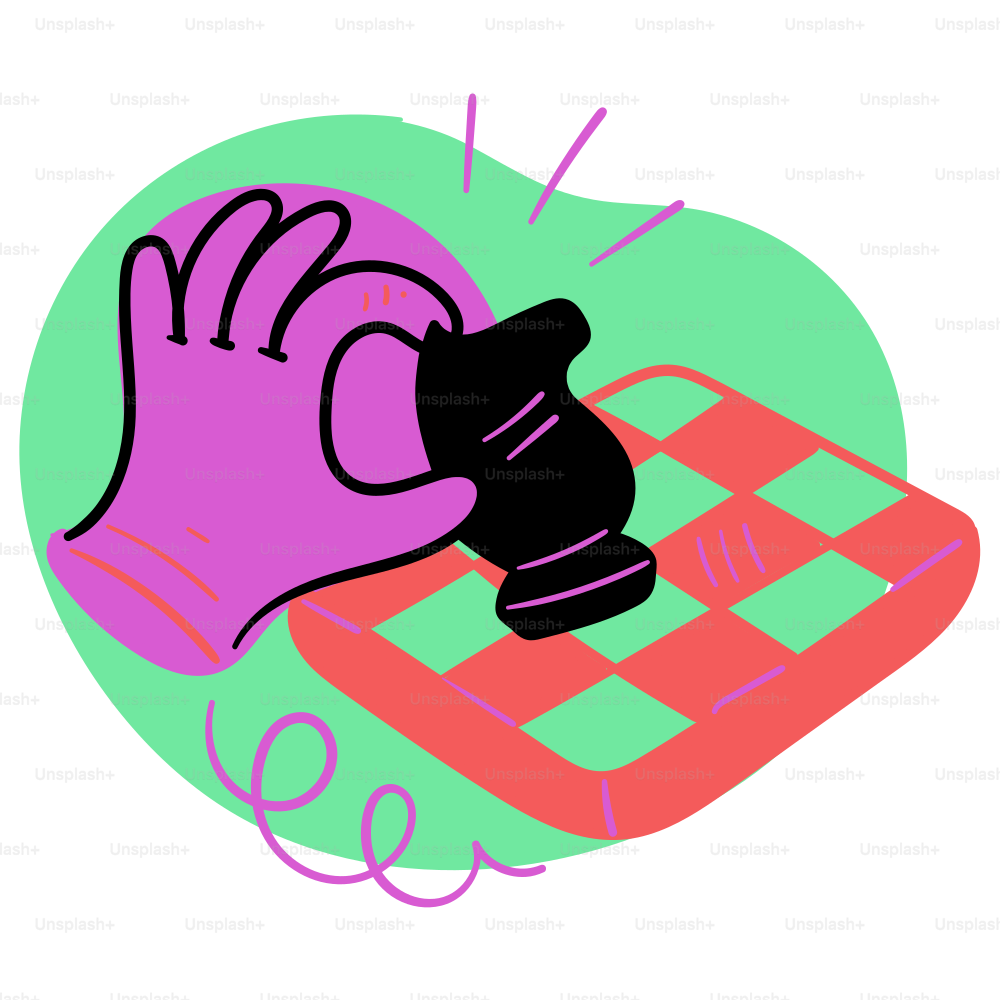 A hand moves a chess knight.