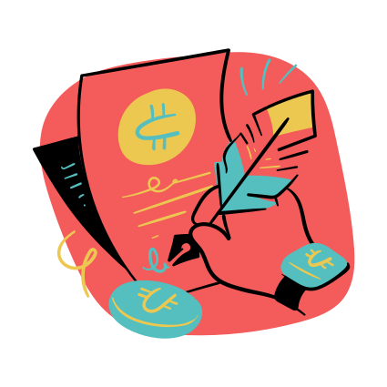 Signing a document related to cryptocurrency. vector – Business Image on  Unsplash