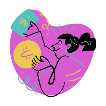 Une personne reçoit de l’argent ou un paiement.