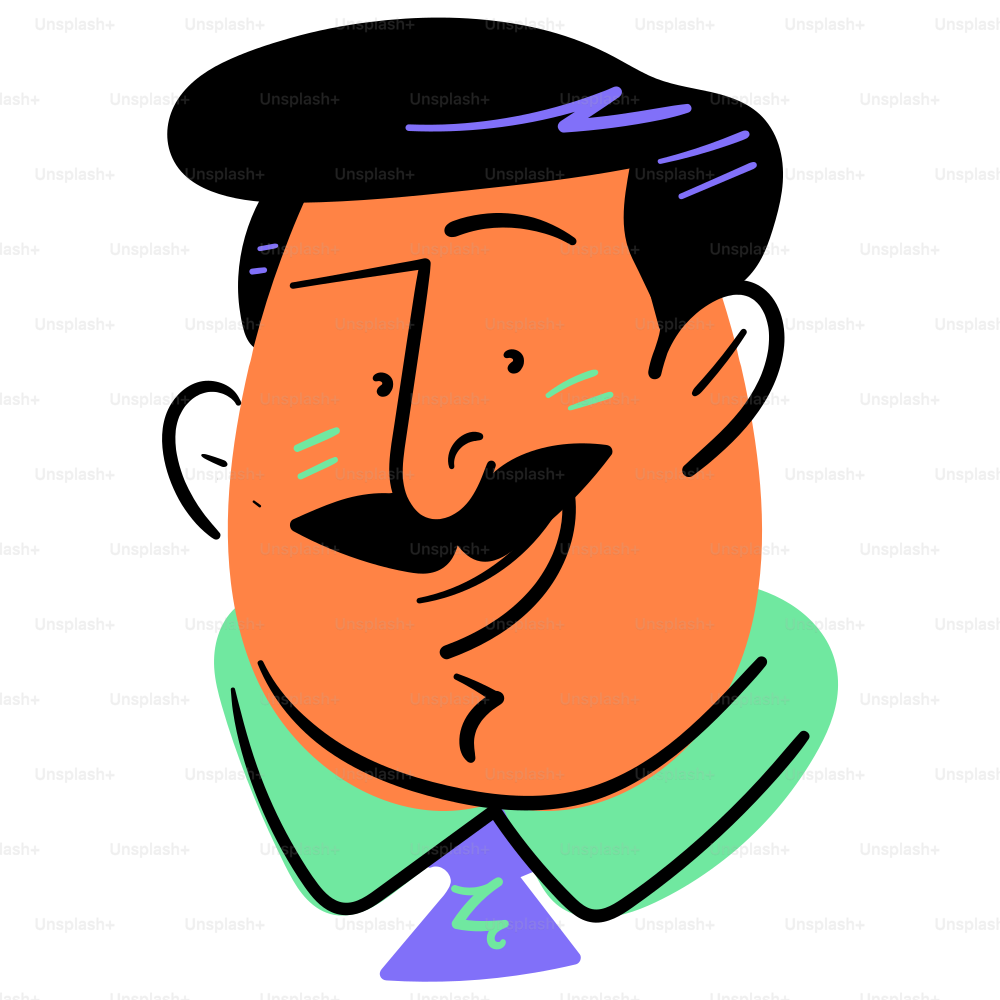 A smiling man with a mustache.