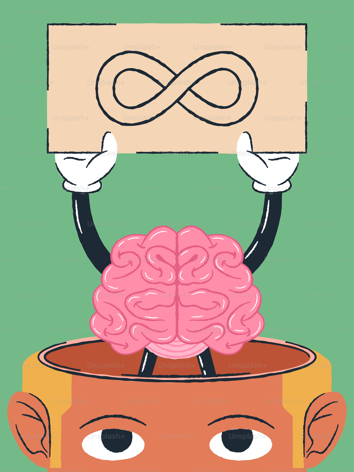 Ícone da Linha do Cérebro Humano. Símbolo de Sabedoria, Memória, Mente,  Ideia Criativa e Inteligência. Cérebro em estilo plano. Ícone Linear de  Órgão Interno. AVC editável. Ilustração vetorial Vetor de ©Toxa2x2 479450366, image size:3000x4000