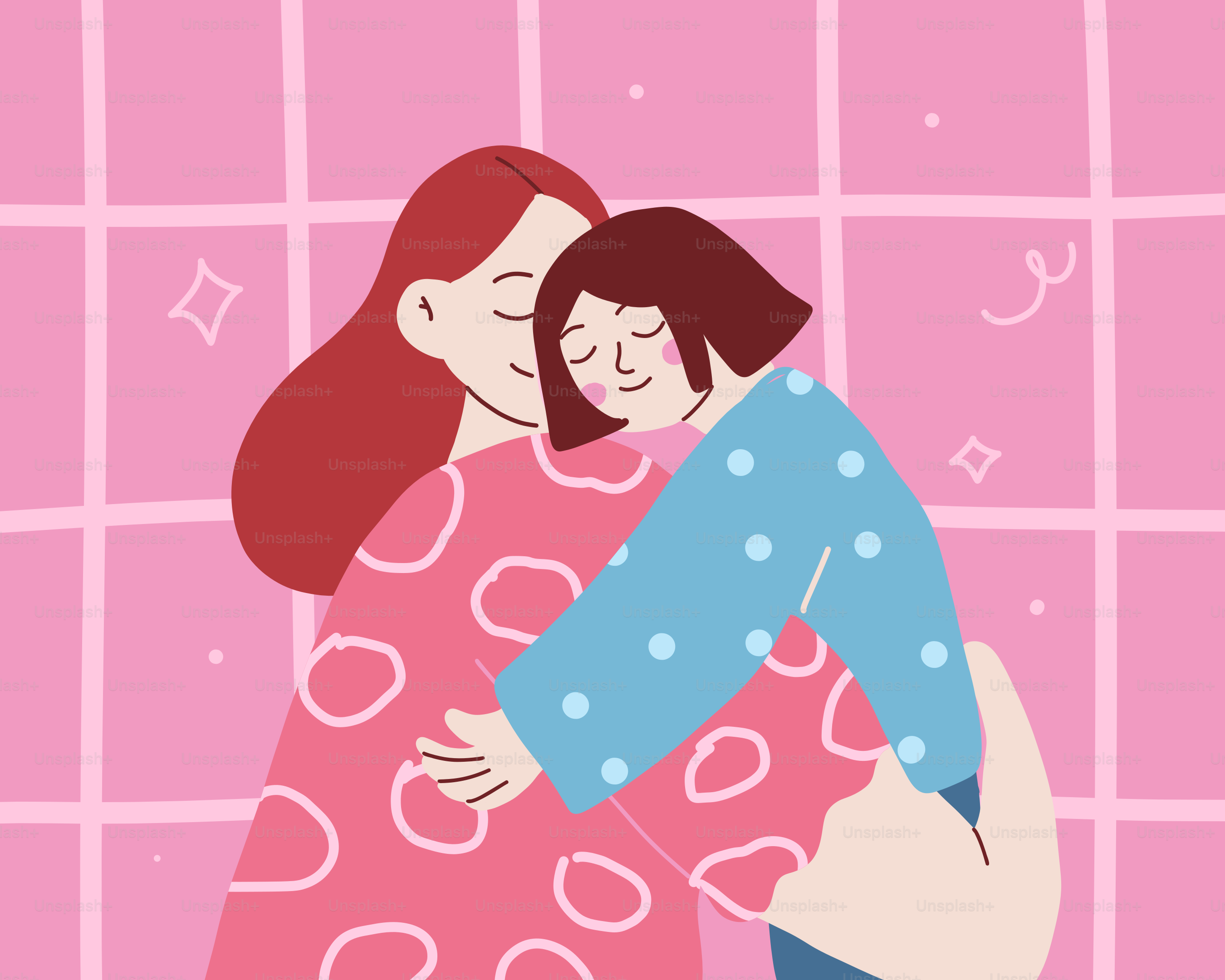 Mãe e filho compartilham um abraço amoroso