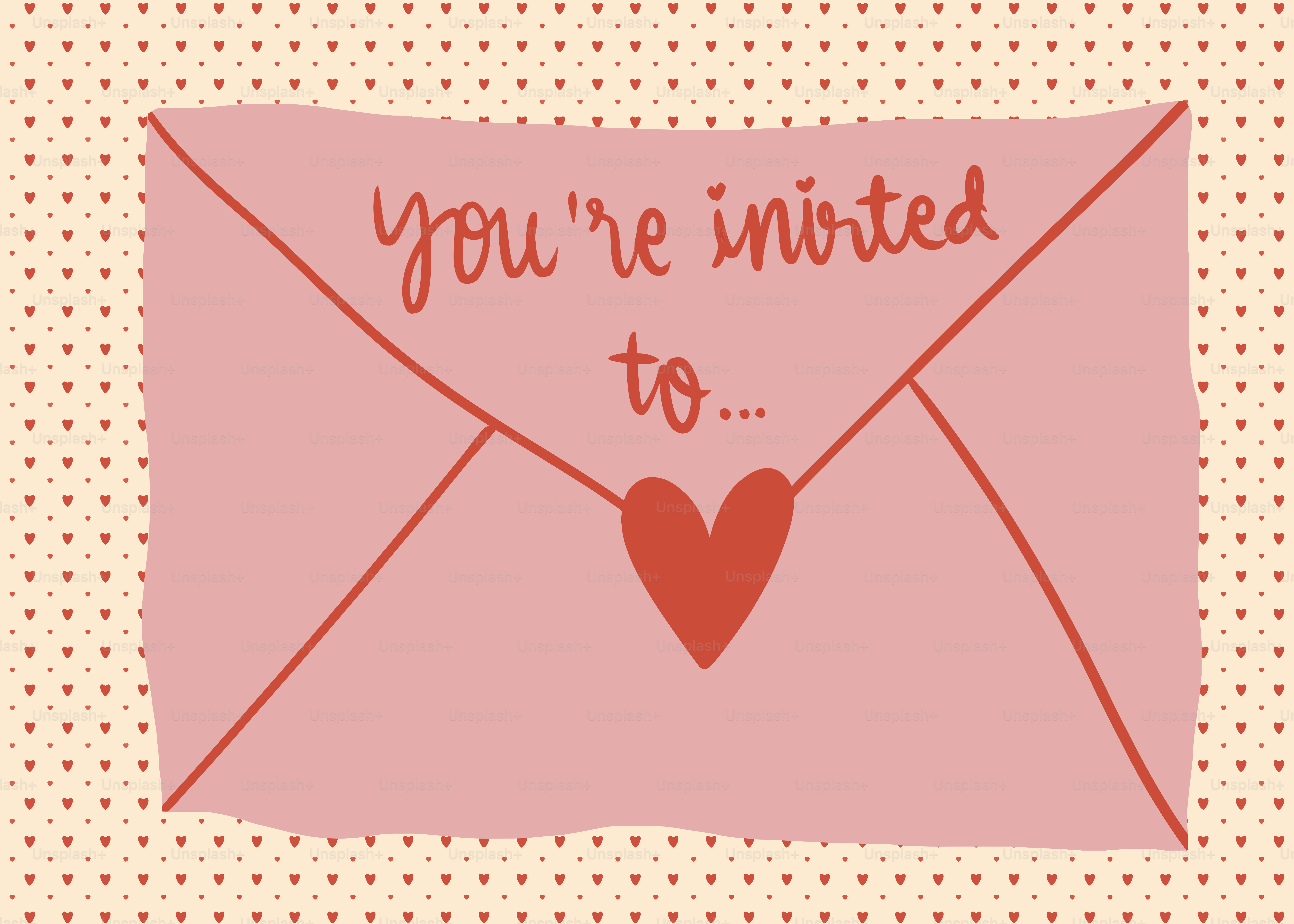 It's a valentine's day invitation with a heart.