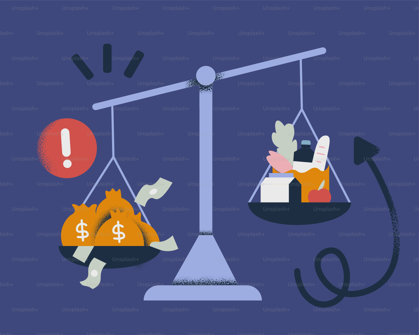 El dinero vale menos que la compra en esta imagen.