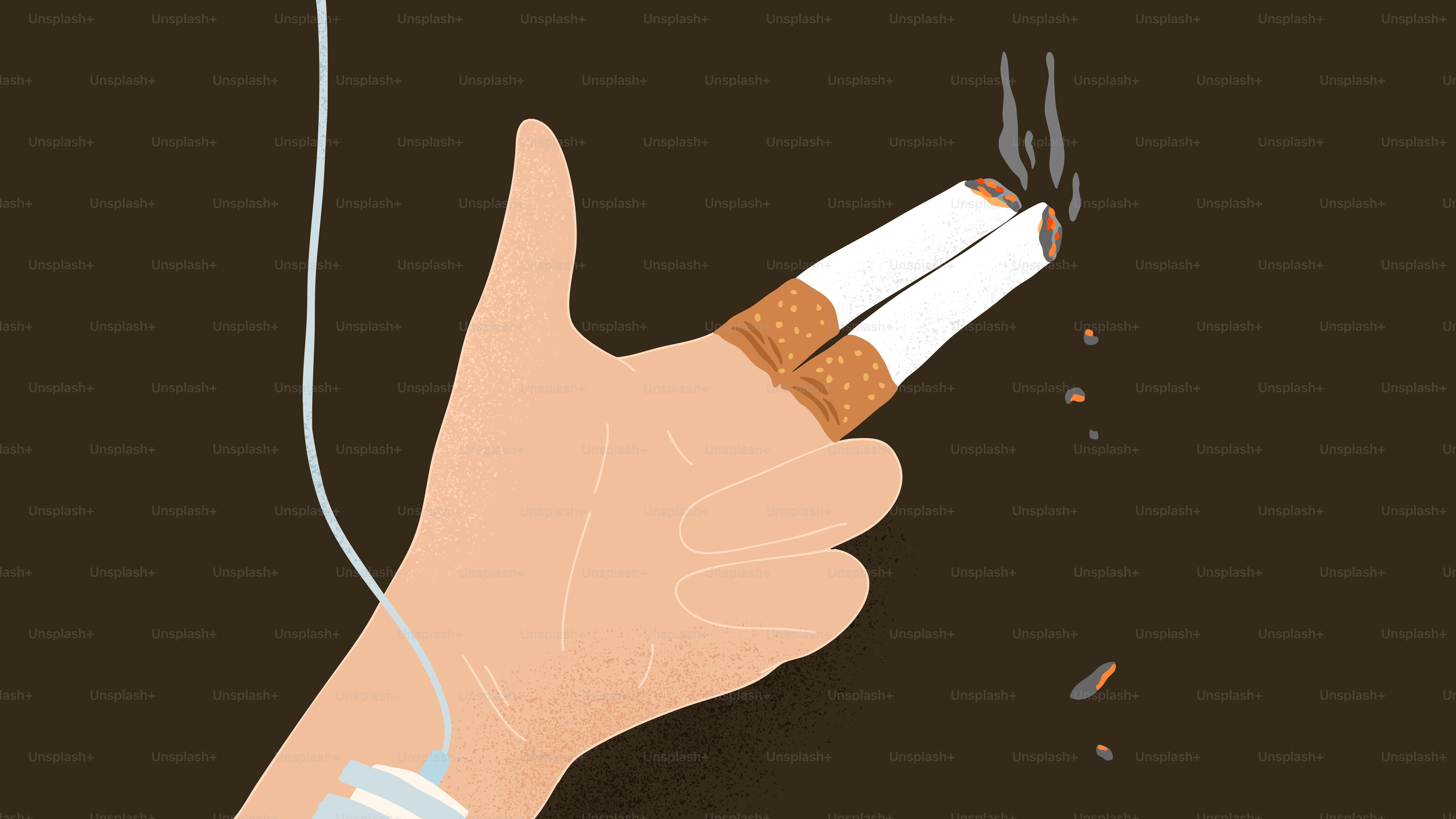 Smoking kills even when in the hospital.