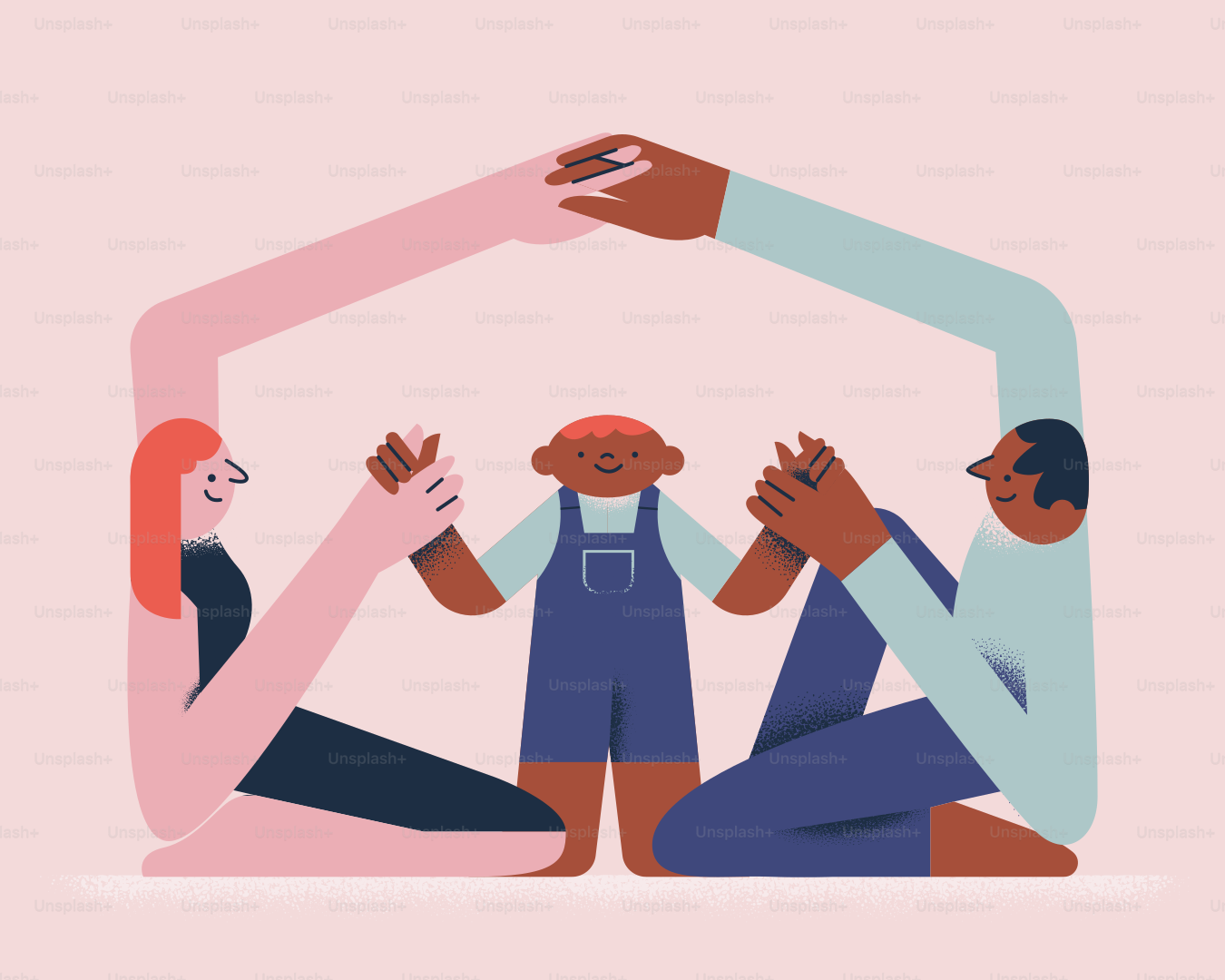 A loving family, connected under one roof.