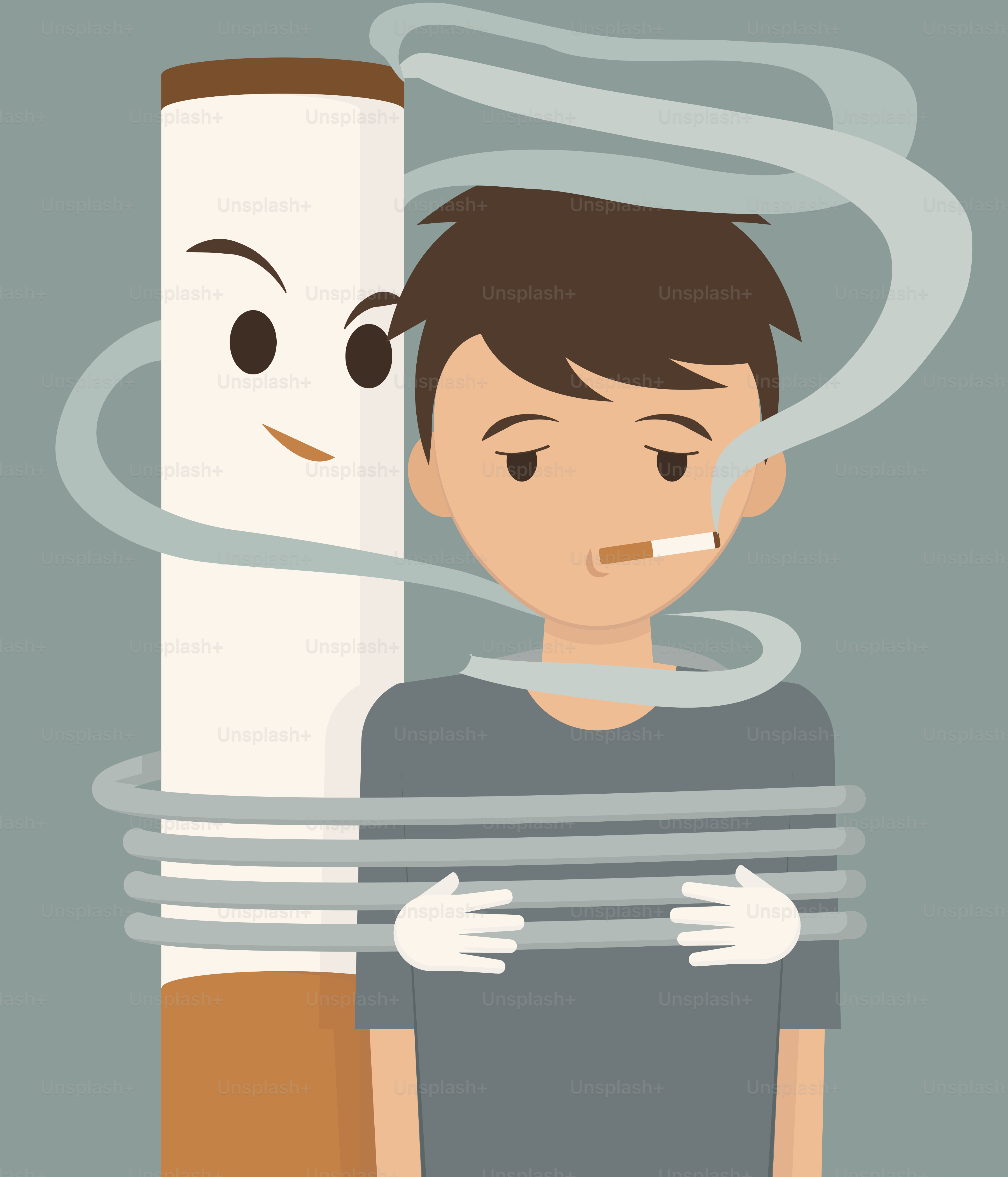 Smoking is harmful, trapping and hurting people.