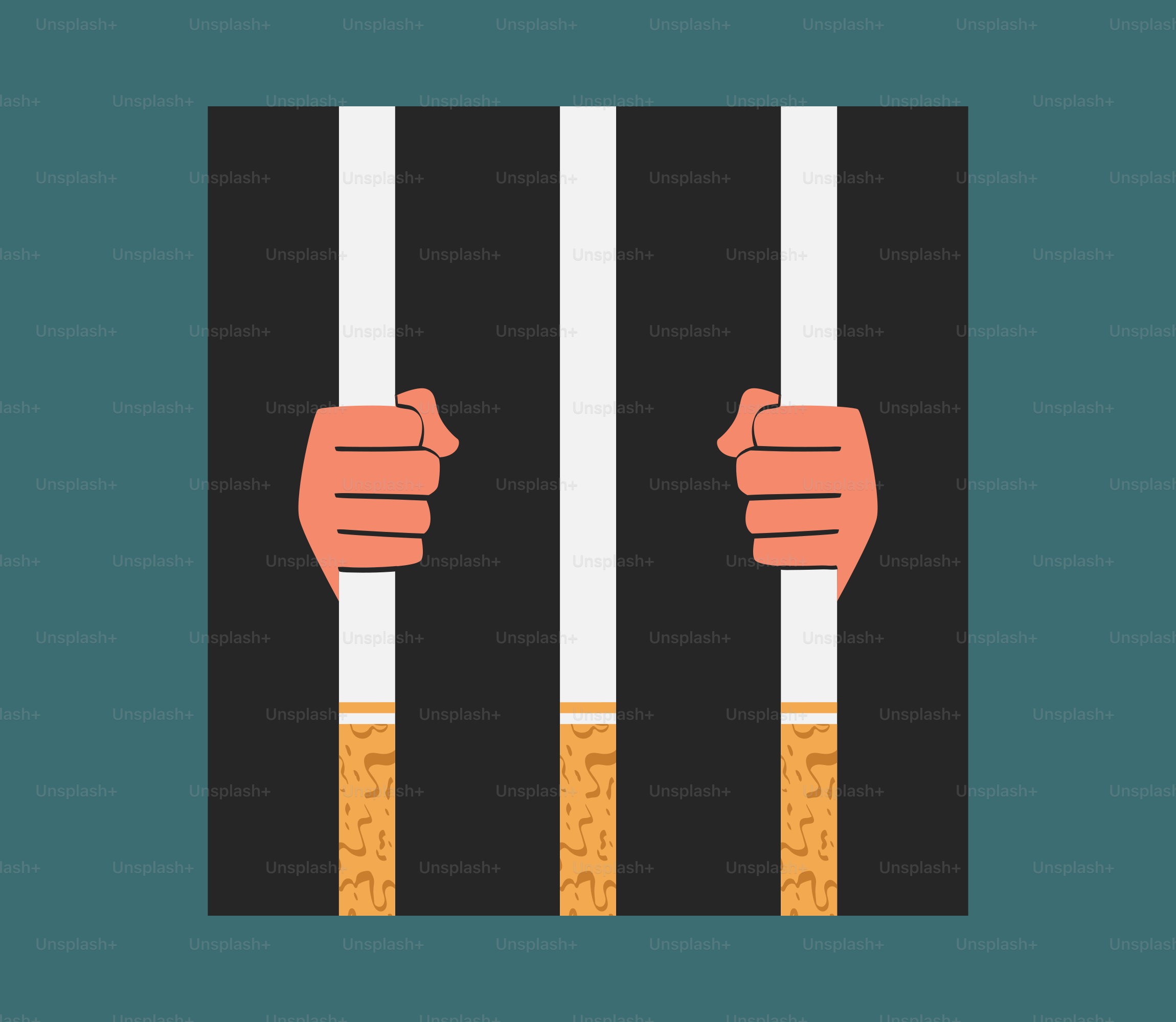 Smoking keeps people trapped.