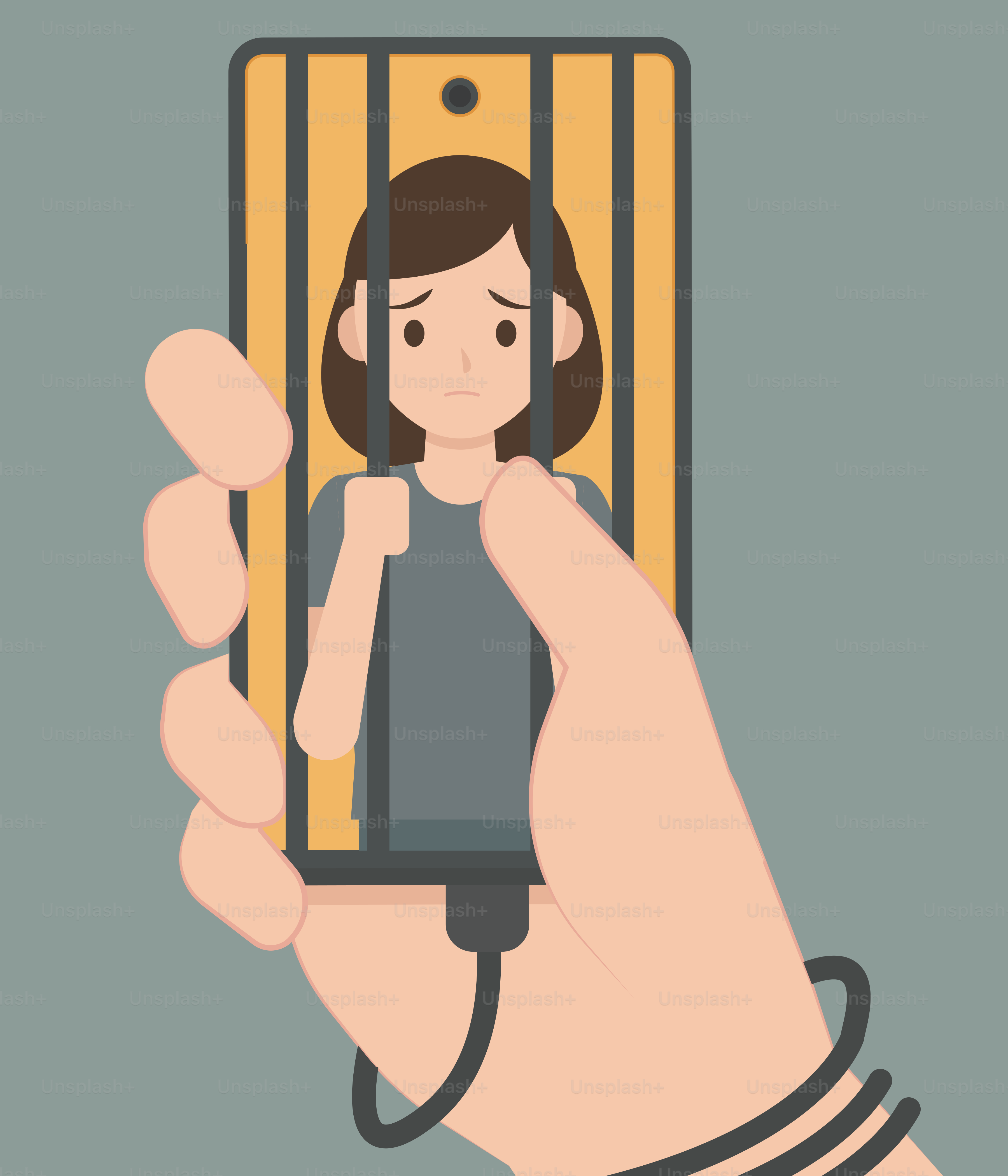 Trapped by a phone's hold.