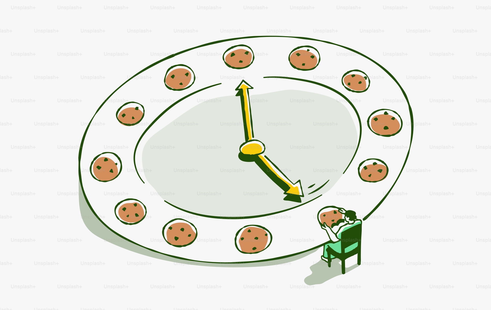 It is time to eat these cookie-shaped cookies.