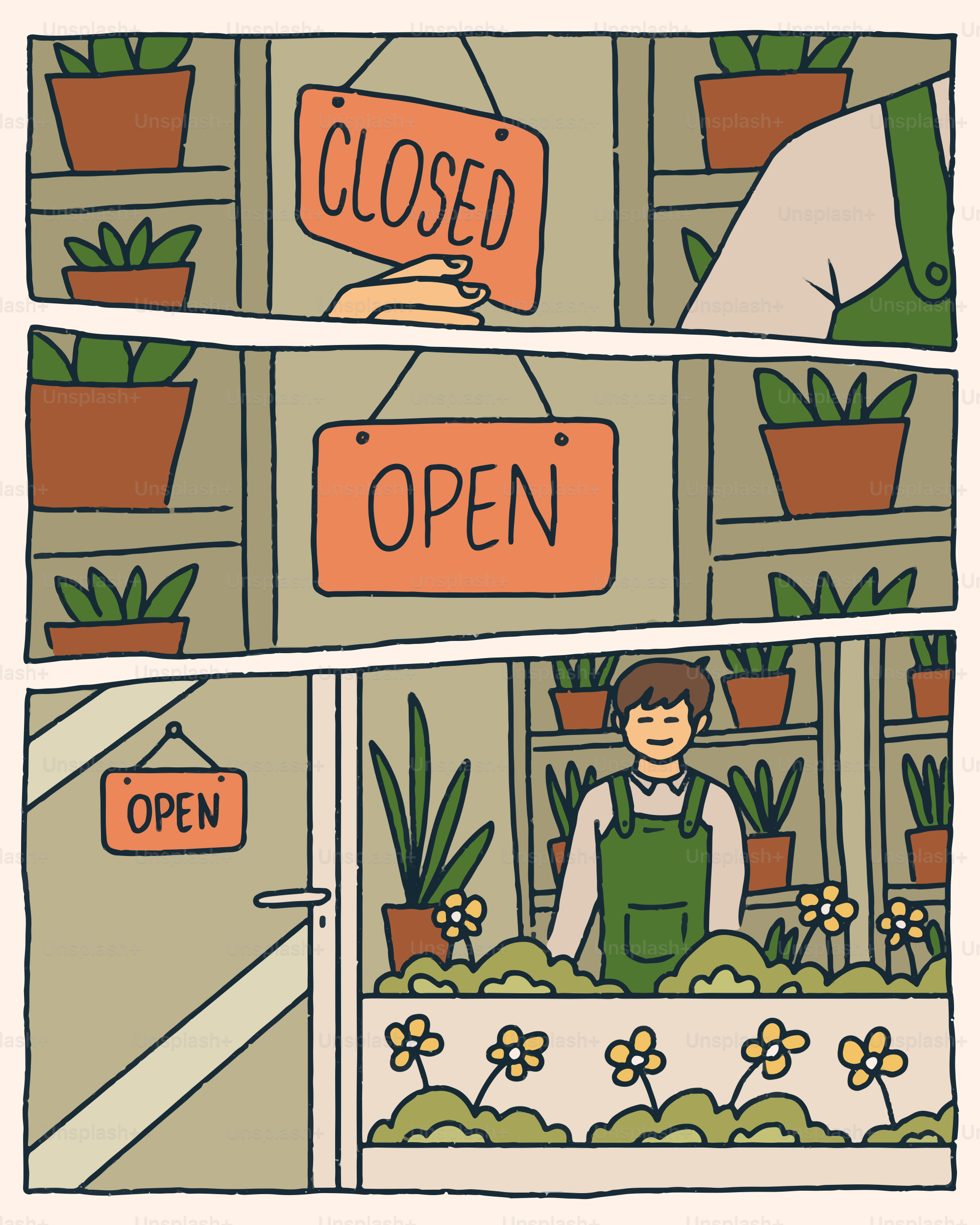 The store is now open for business.