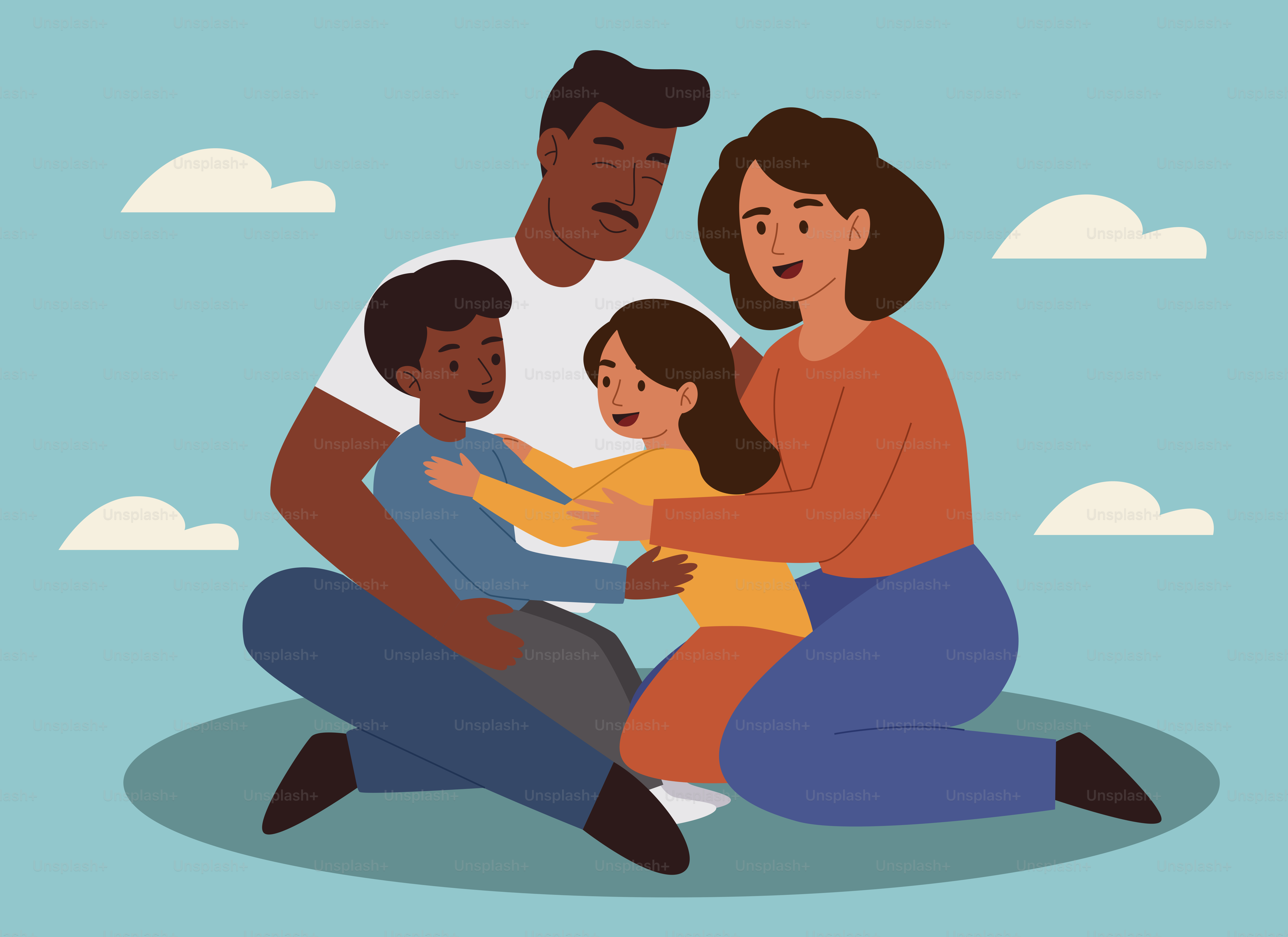 Una famiglia conforta il figlio malato. vettoriale – Immagine di Famiglia  su Unsplash, image size:3000x2182