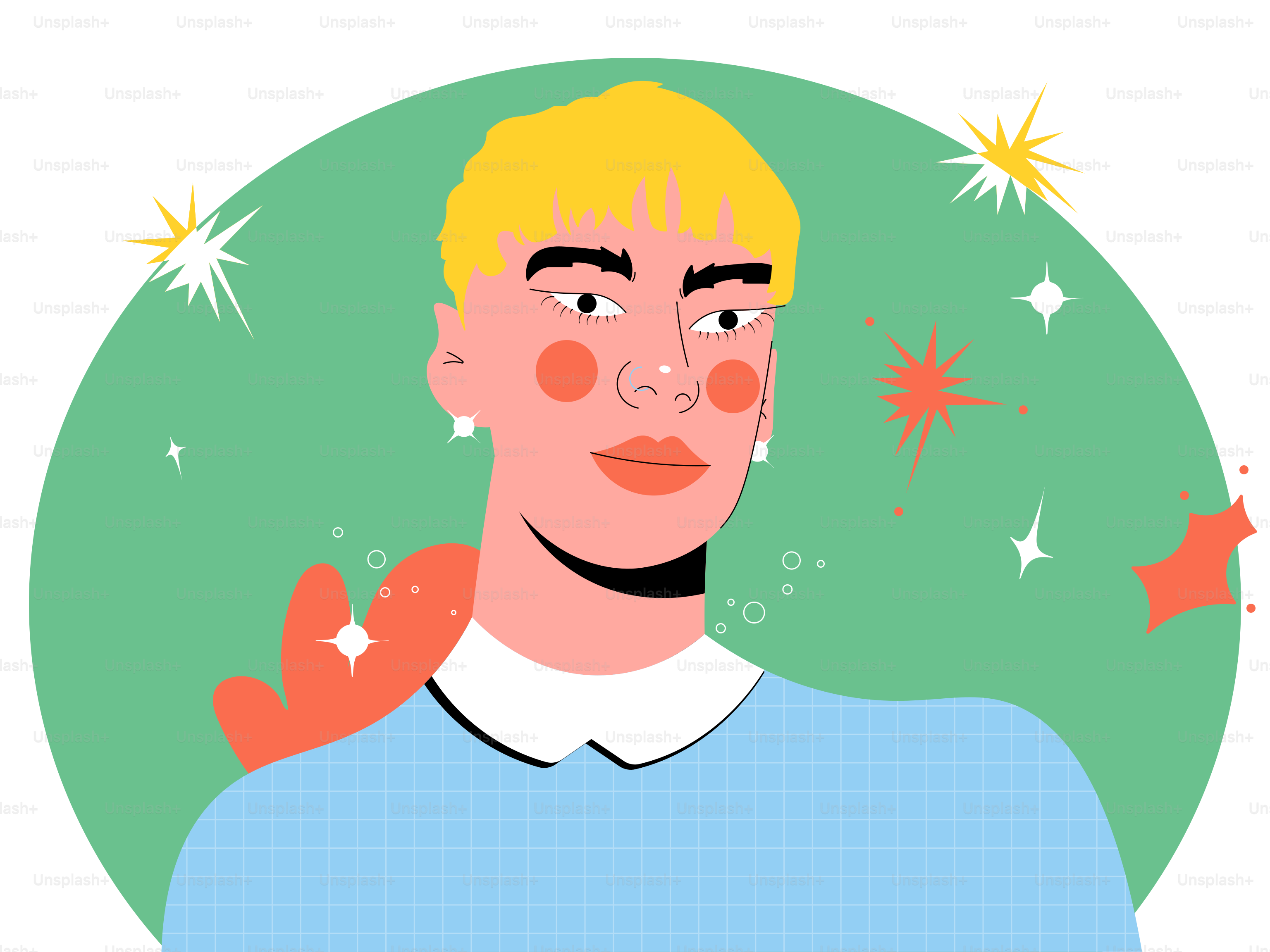 A stylish portrait of a person with flair.