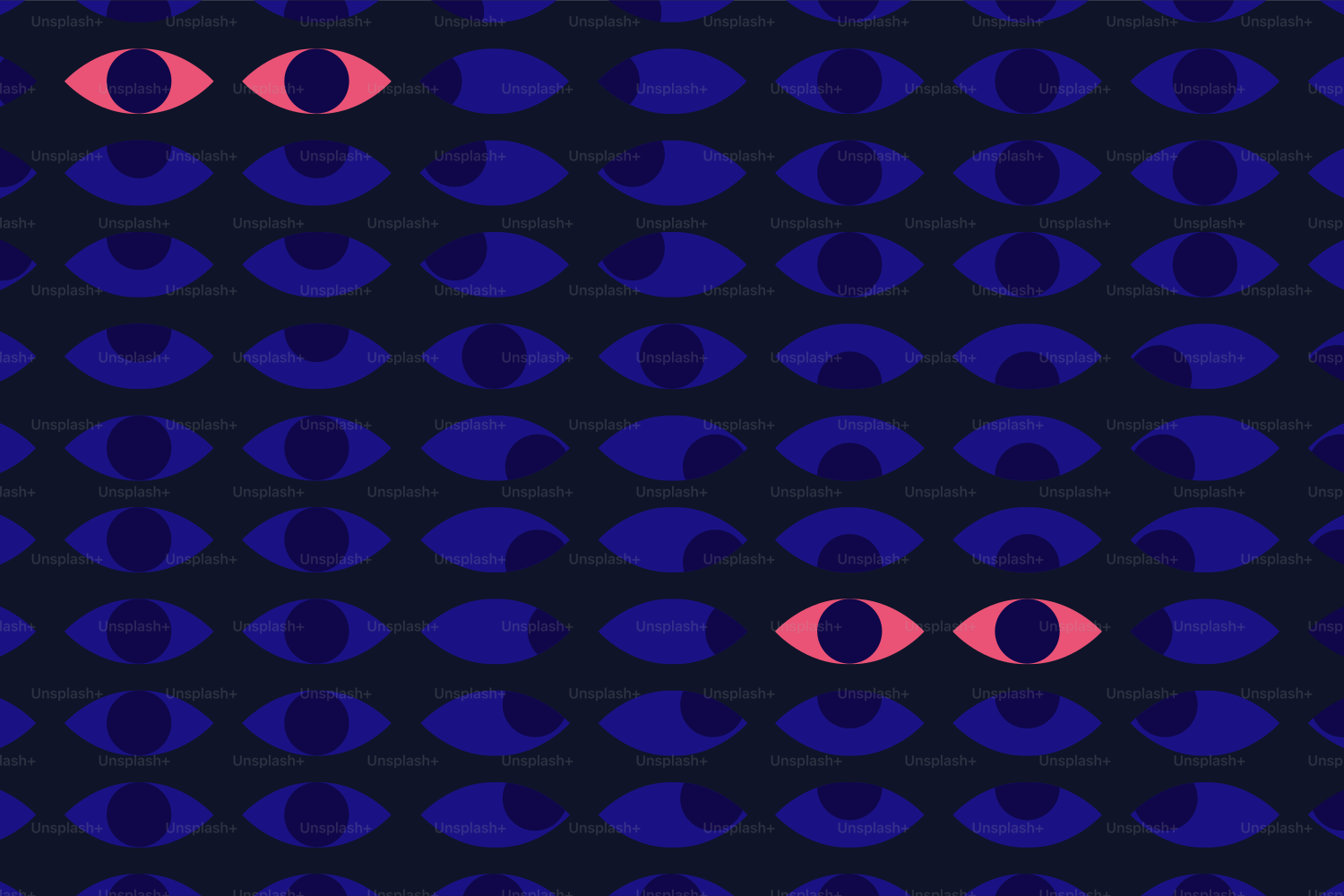 Glowing eyes peer out from darkness.