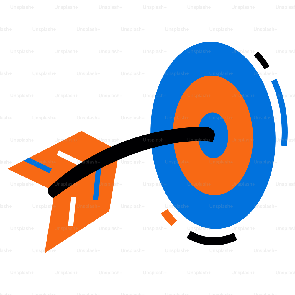 Arrow hitting the bullseye, indicating success.