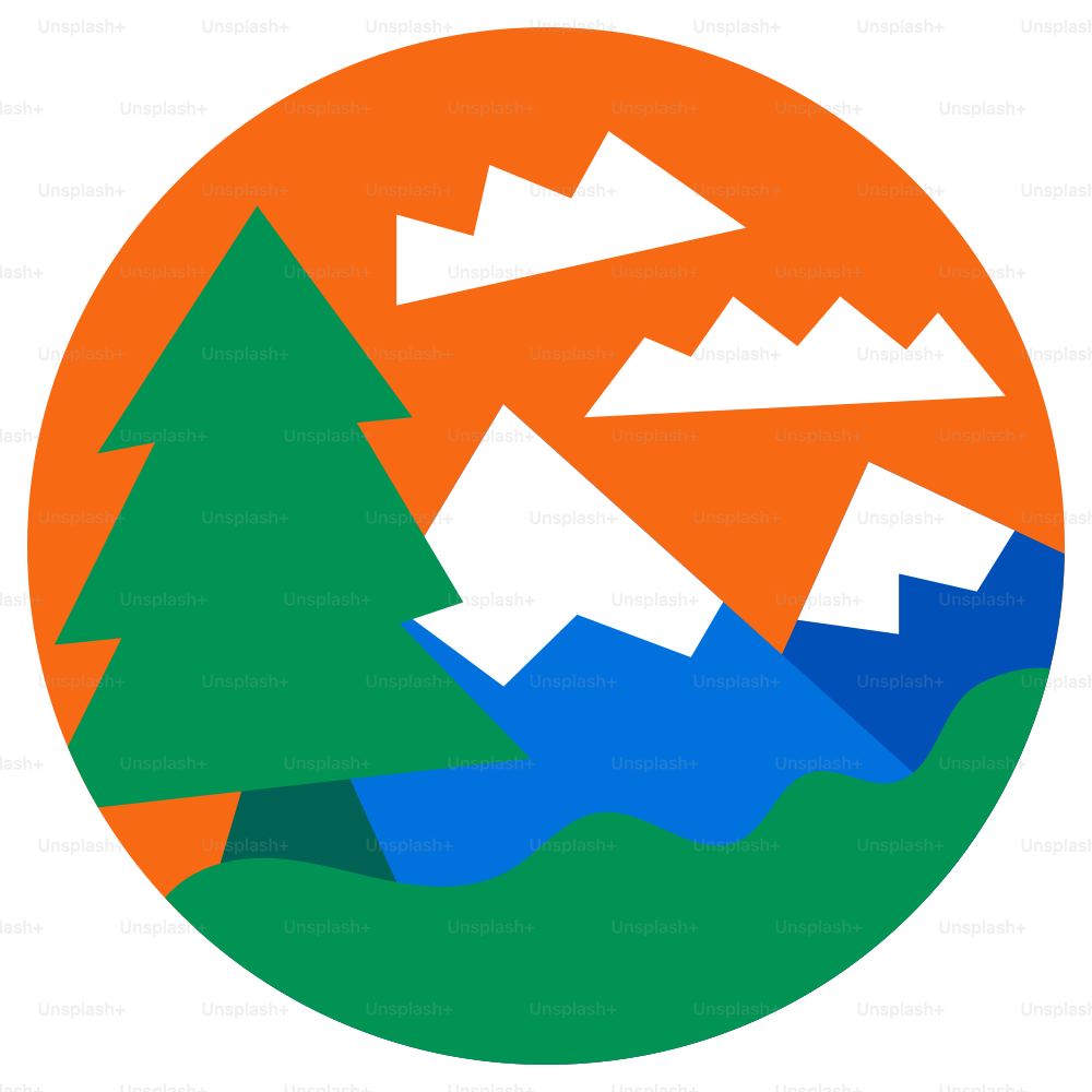 Un paysage montagneux avec des arbres et des nuages.