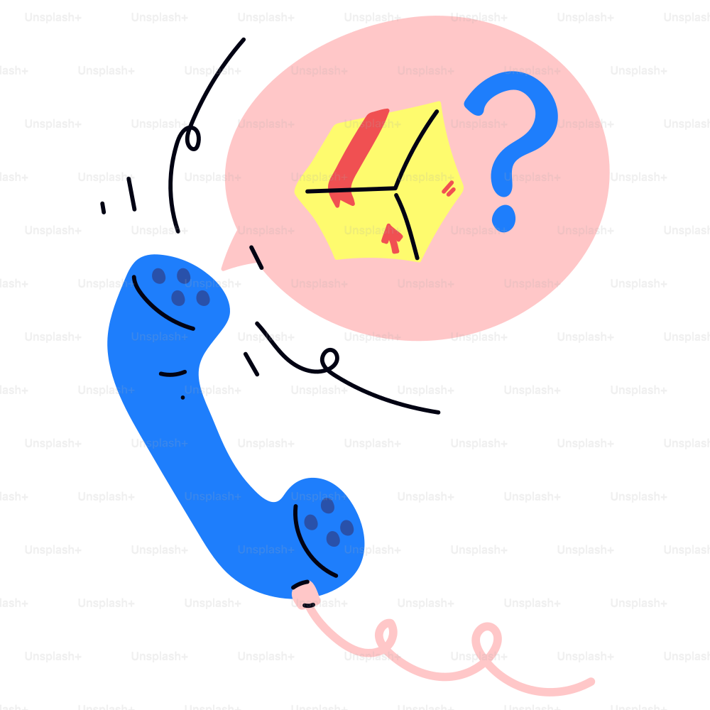 Appel téléphonique au sujet d’un colis manquant.