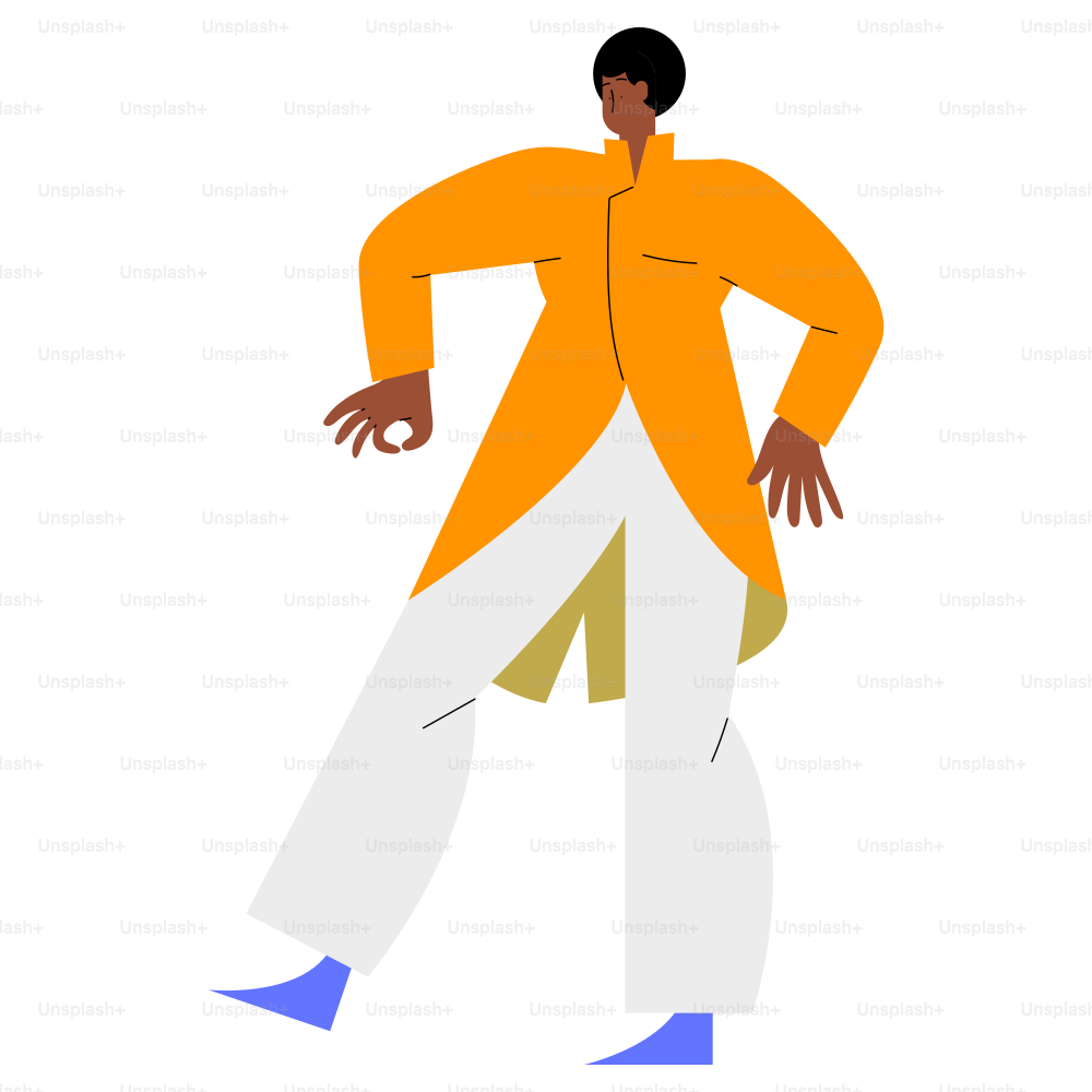 A man poses in stylish clothing.