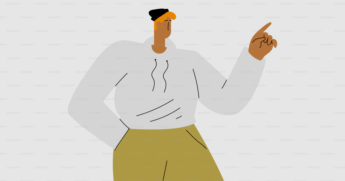 How Indicating Image The person points upward, indicating something. vector – Illustration ...