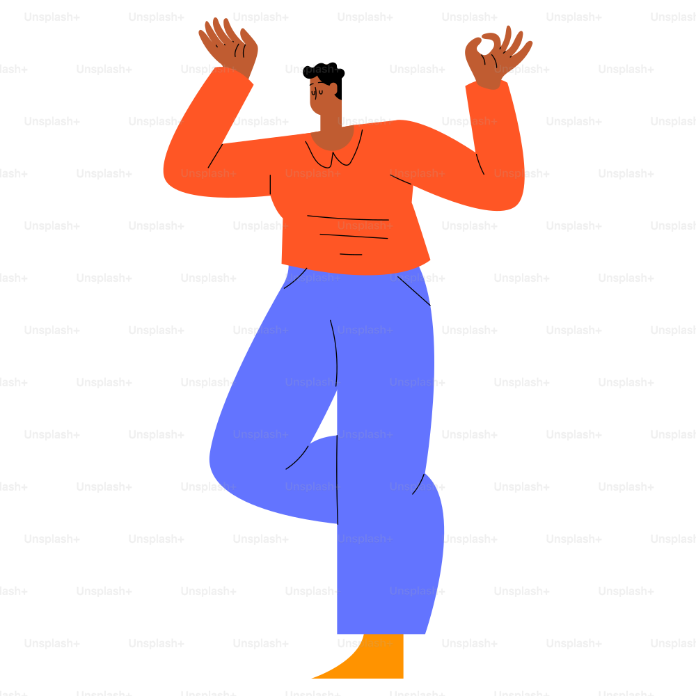 A person is meditating in a peaceful pose.