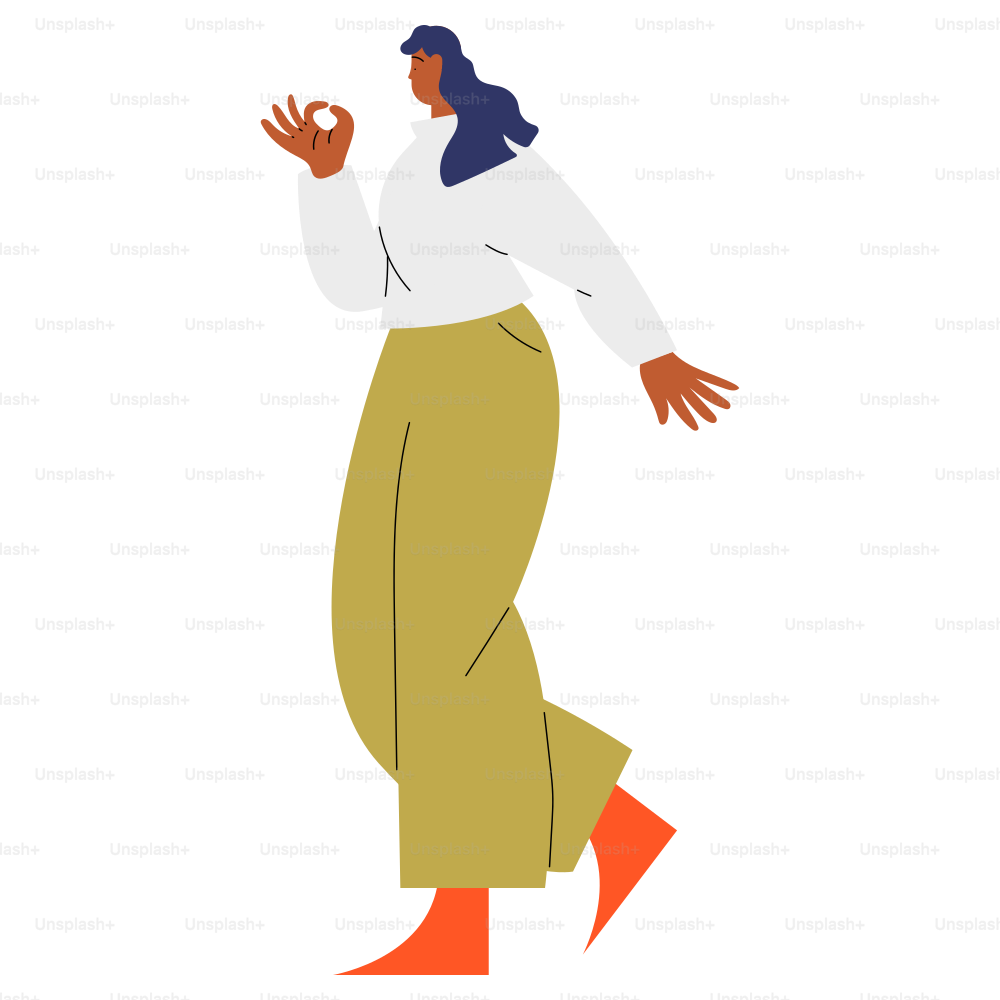 Woman gesturing an "okay" symbol with her hand.