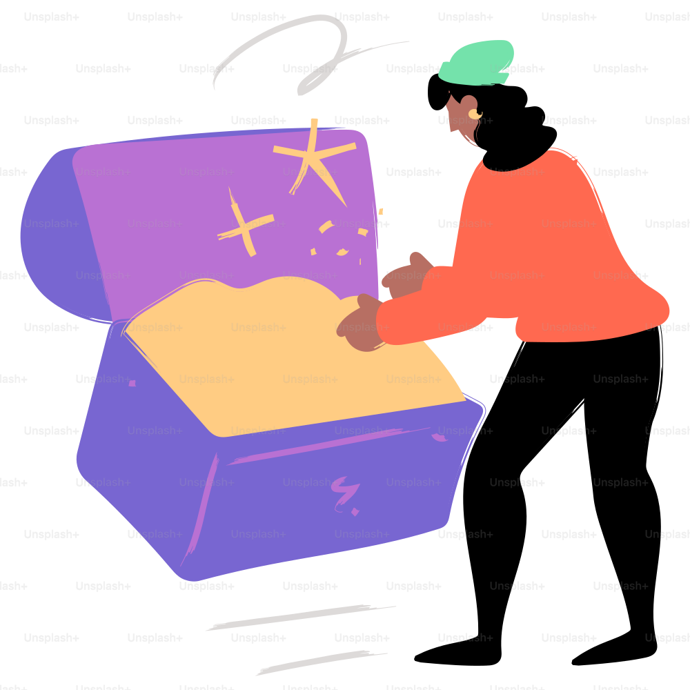 A person discovers a chest of treasure.