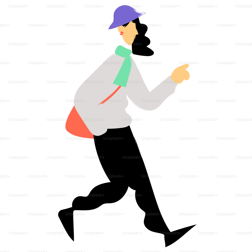 Una persona alla moda cammina con una borsa.