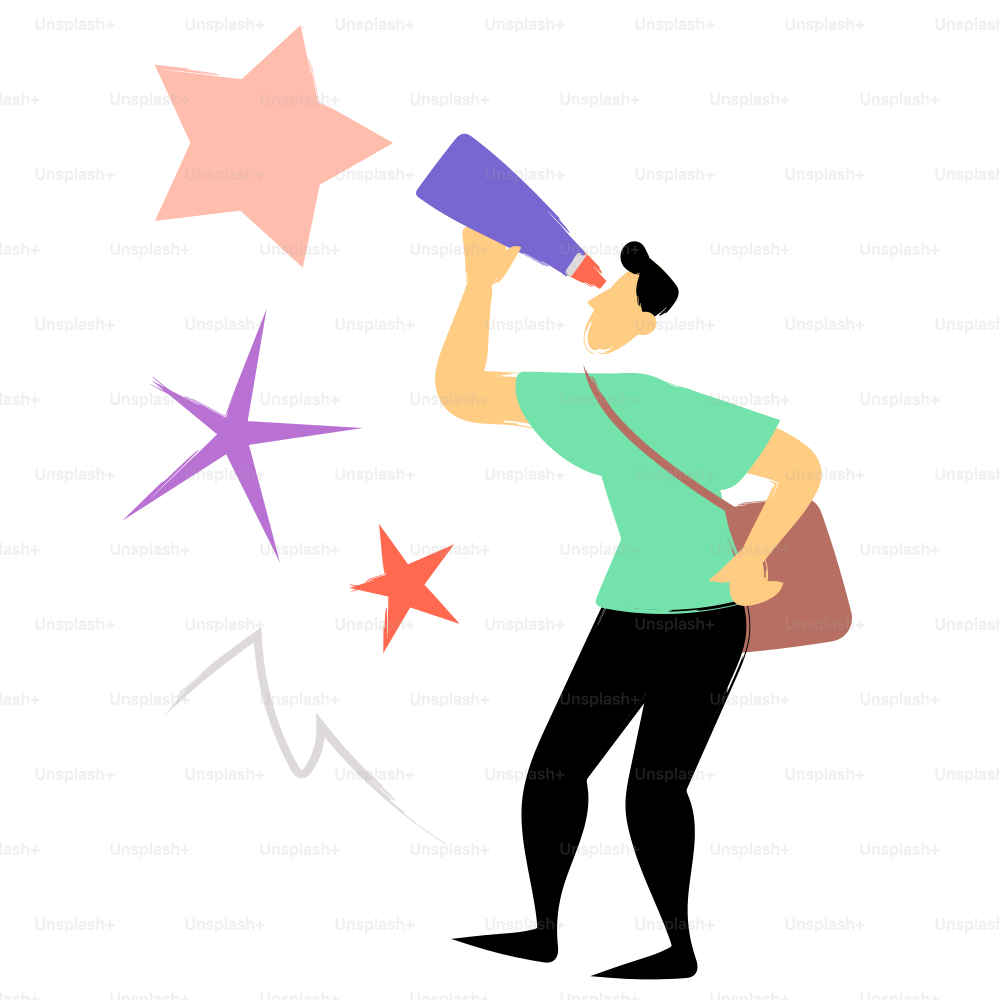 Man looks through a telescope at the stars.