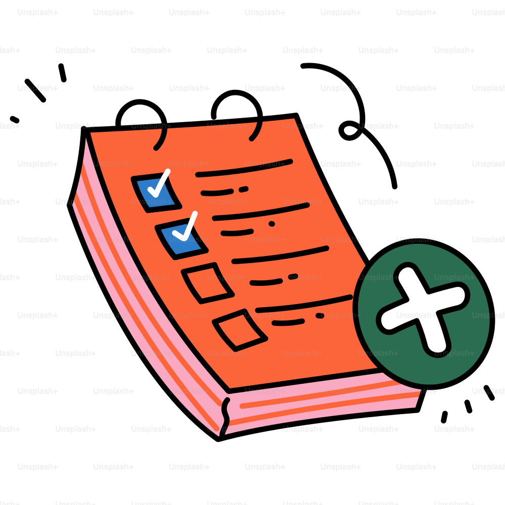 A checklist with two tasks completed.