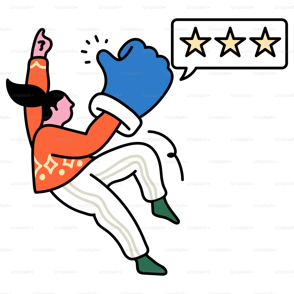 Person is happy with the three-star review.