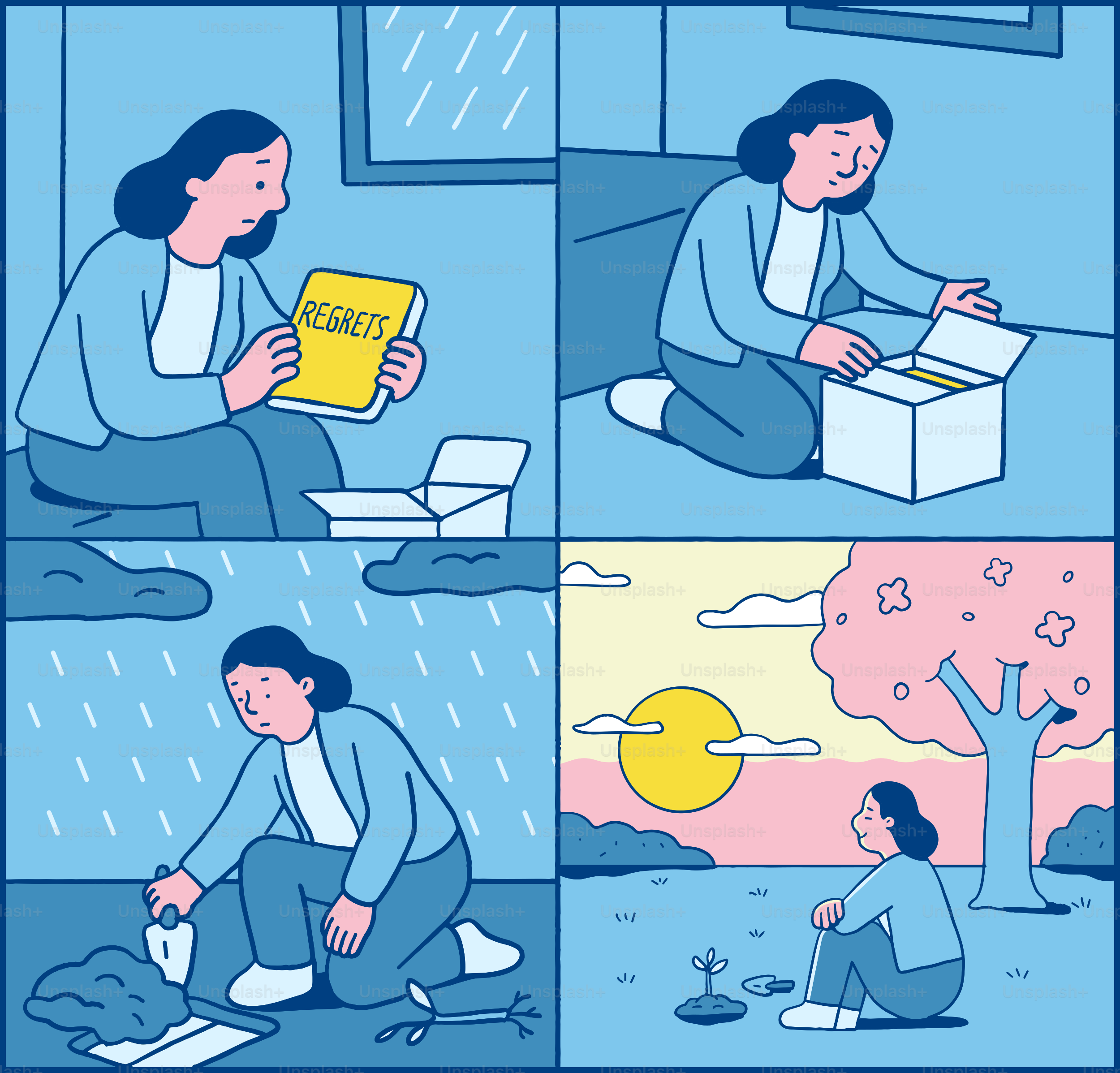 A woman battles regret and finds hope.