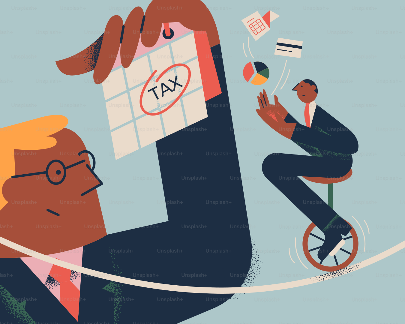 Taxes are a balancing act with financial obligations.