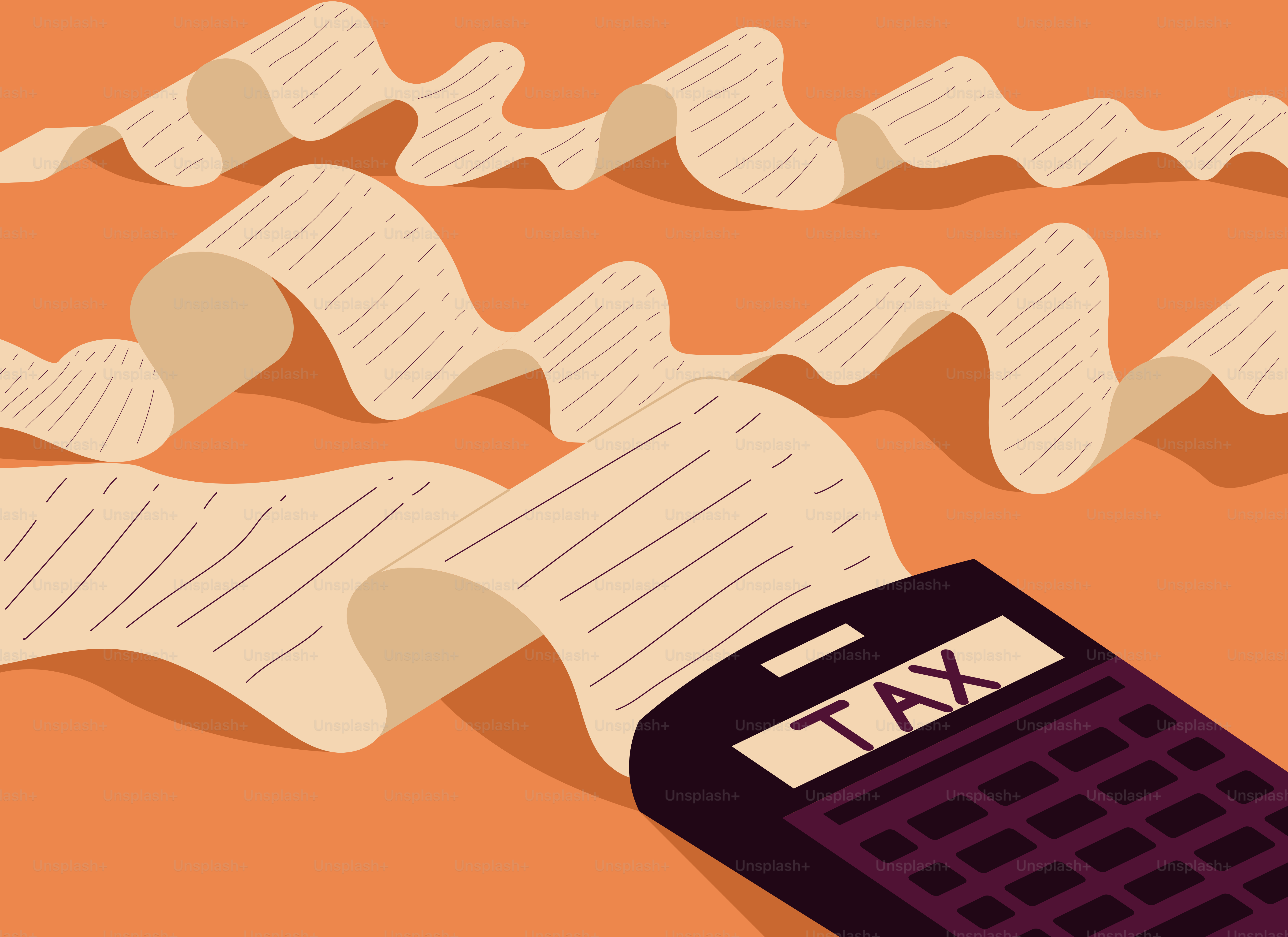 Steuern werden mit einem Taschenrechner berechnet.