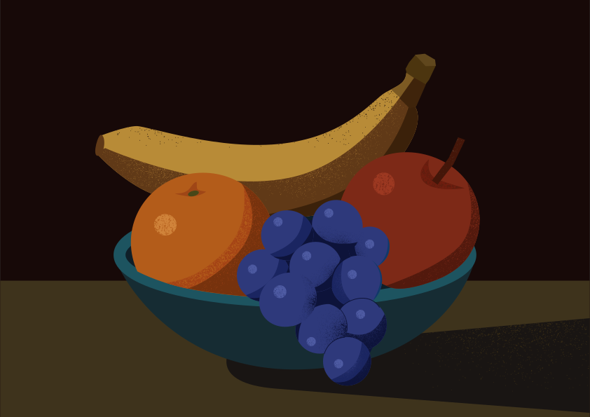 A bowl of fruit.