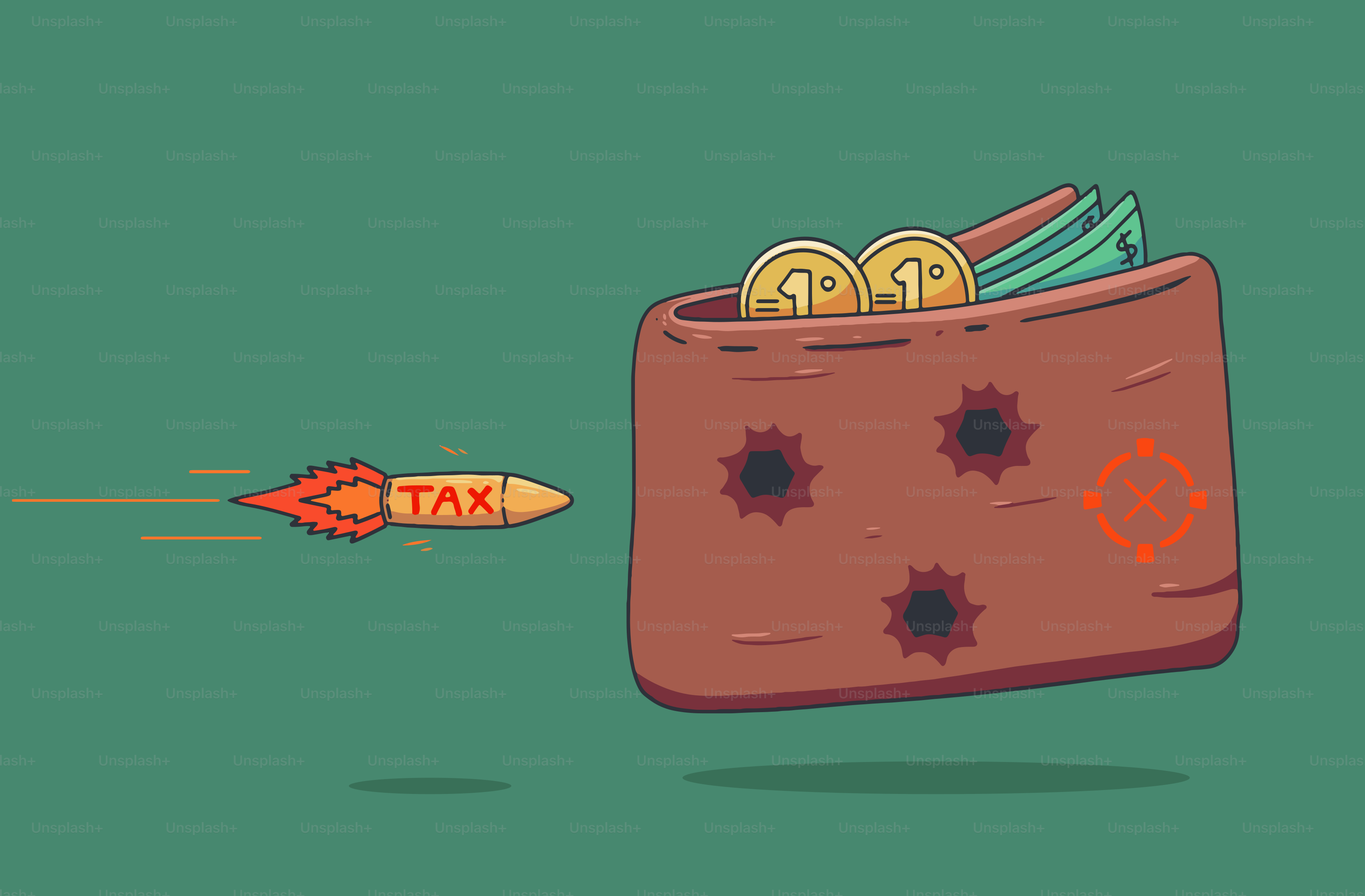 Les impôts s’abattent sur votre portefeuille.