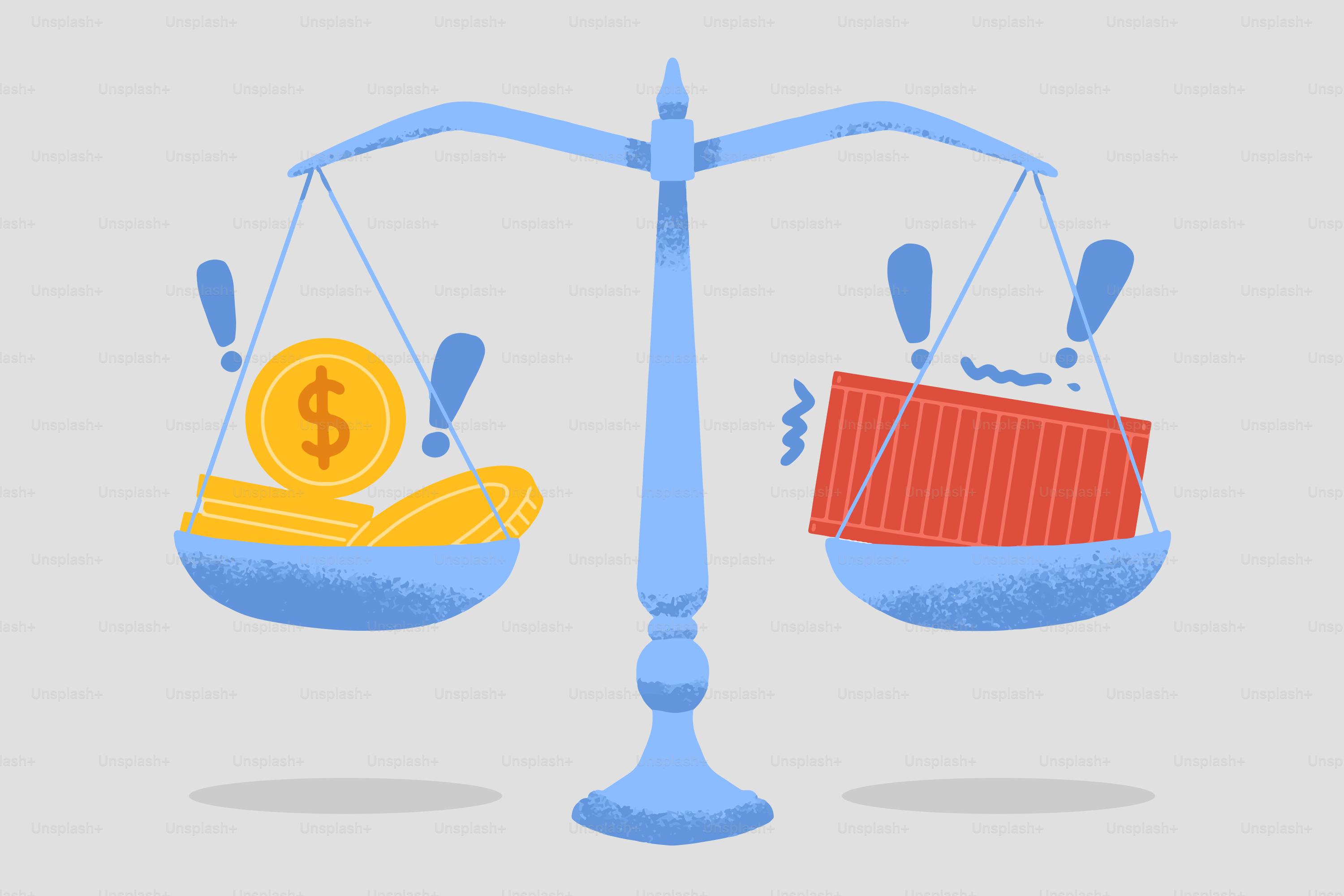 El dinero es más pesado que un contenedor.