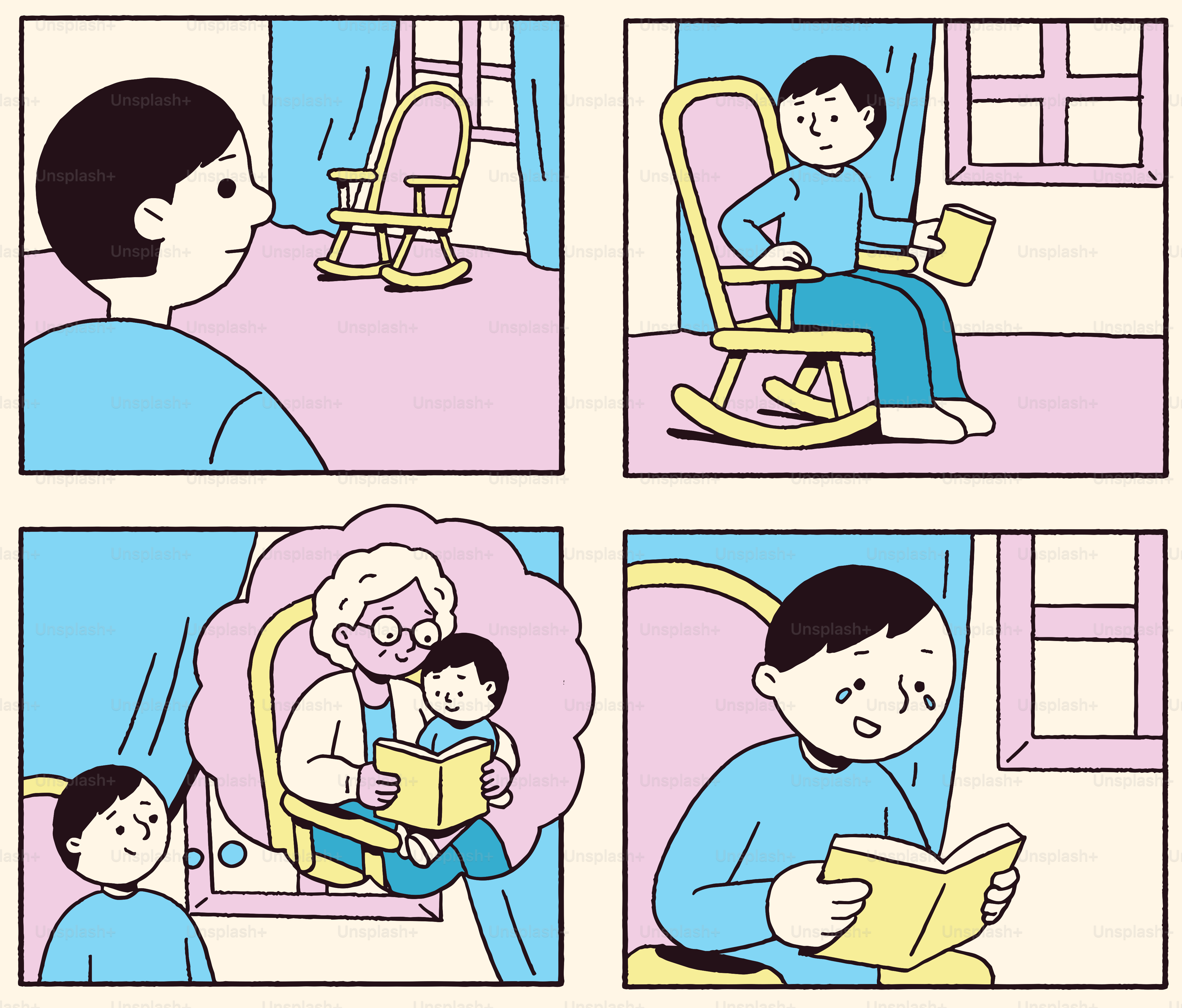 A man recalls reading with his grandmother.