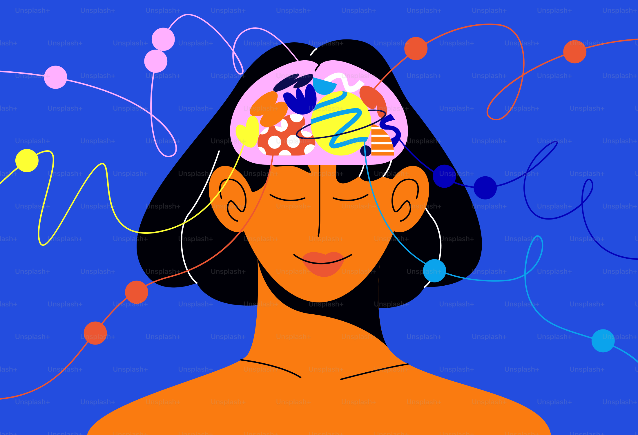 Thoughts and connections flow from the open mind.