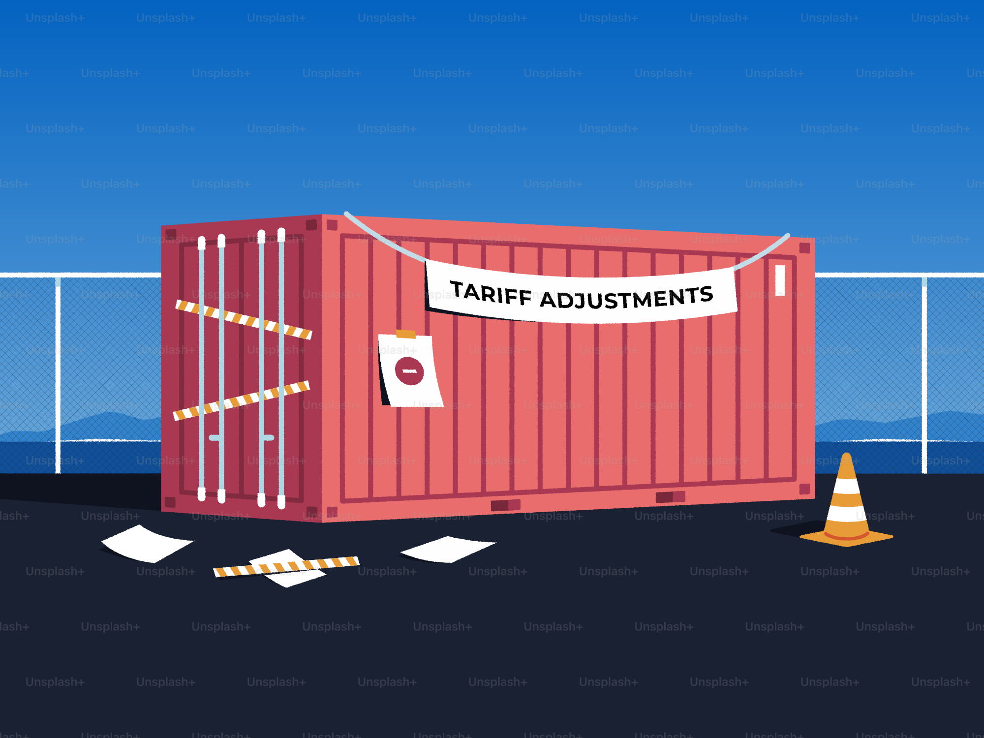 Tariff adjustments are affecting the cargo container.