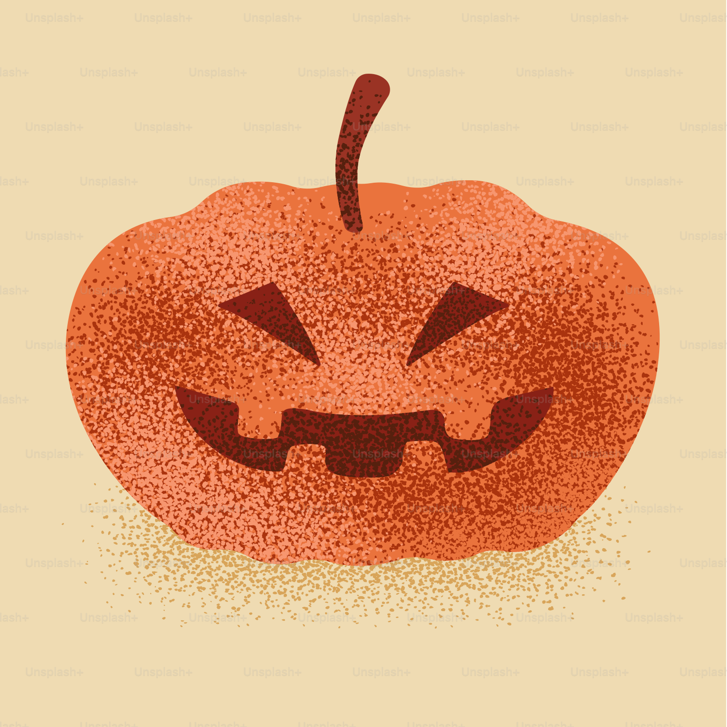 Here is a spooky jack-o'-lantern for halloween.