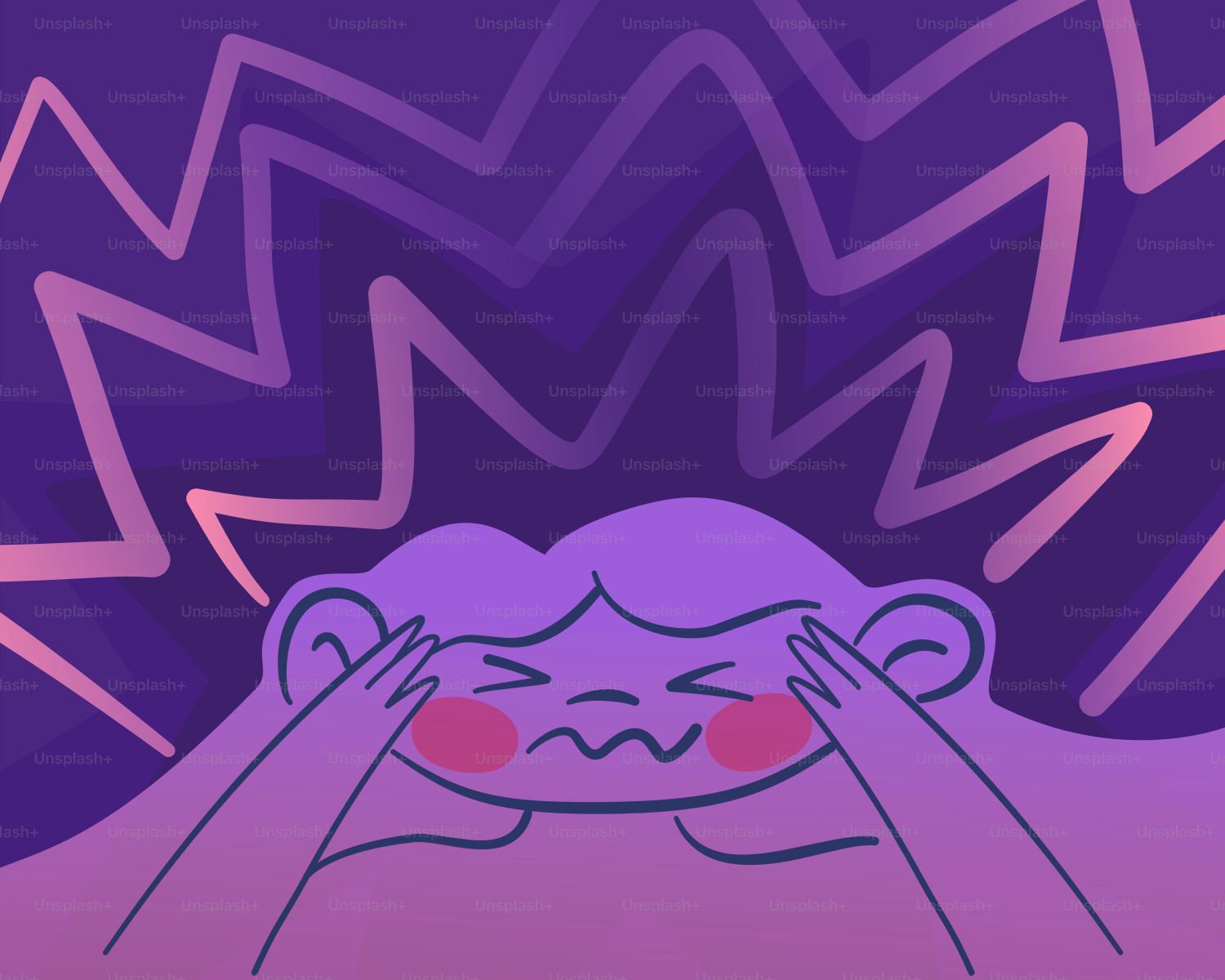 A person is experiencing a headache or stress.