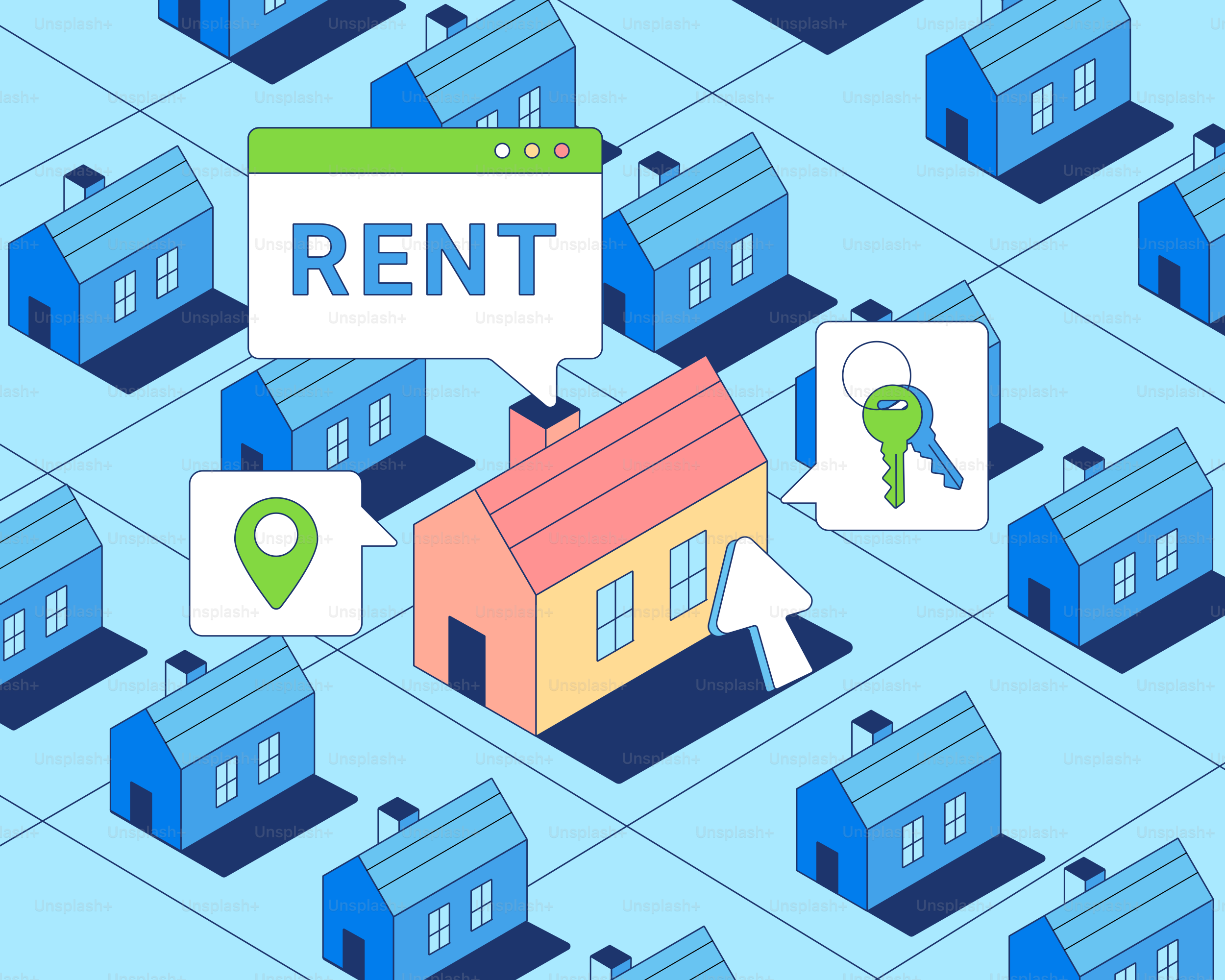 Alla ricerca di una casa in affitto.